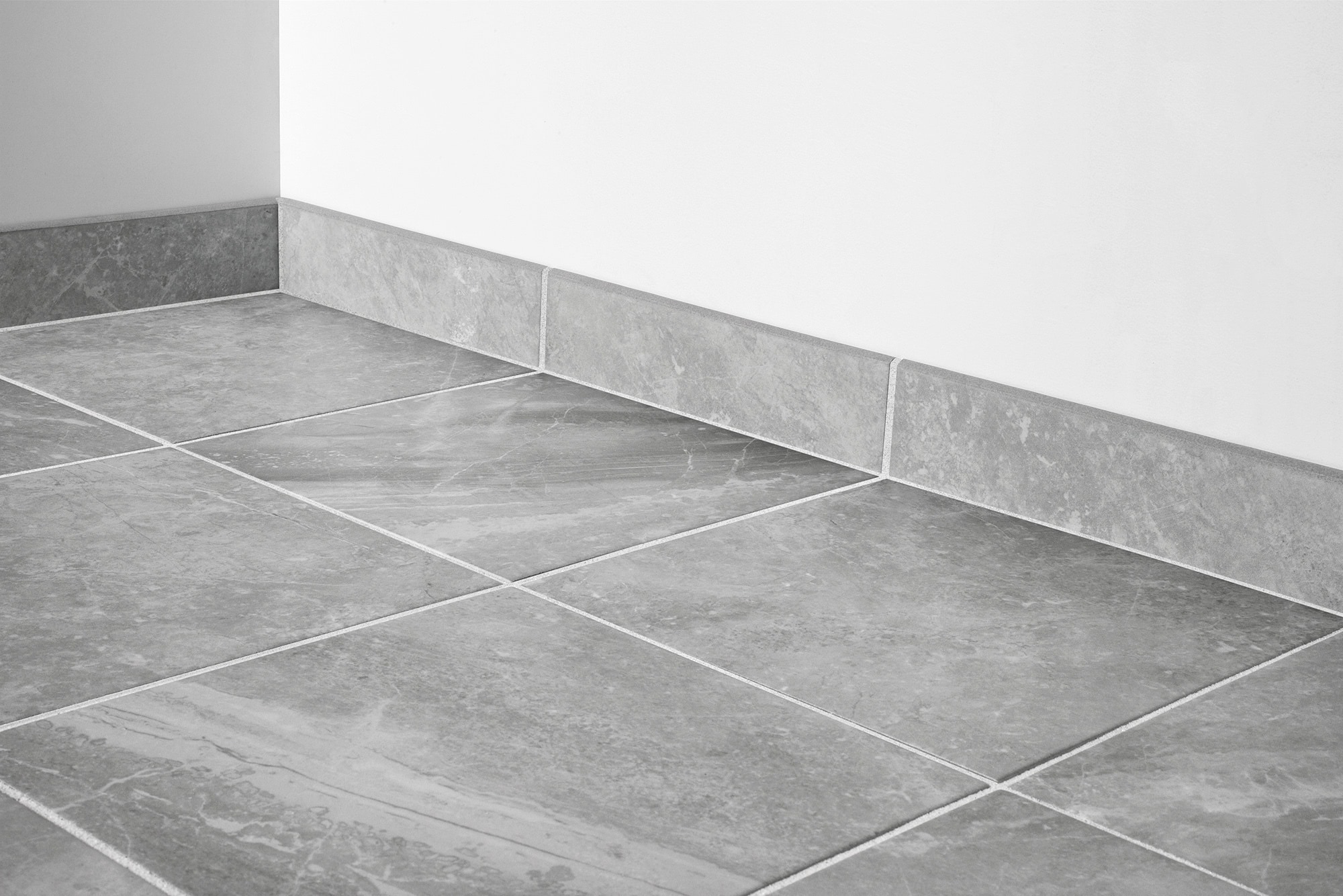 Silver / 3x12 - Bullnose / Matte Porcelain Tile - Desire Series 0