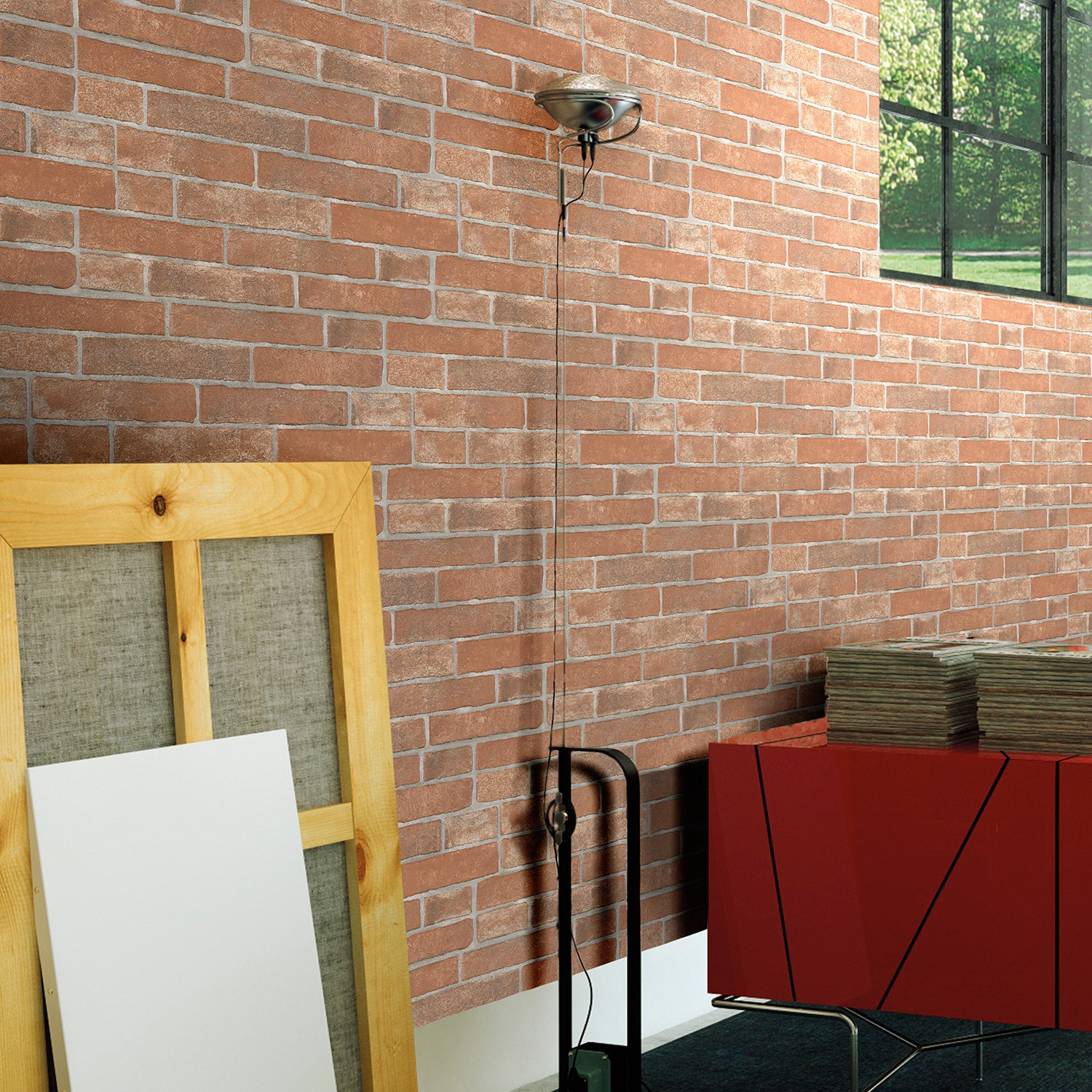 Chicago Red / 12"x24" Italian Porcelain Tile - Wall Brick 0