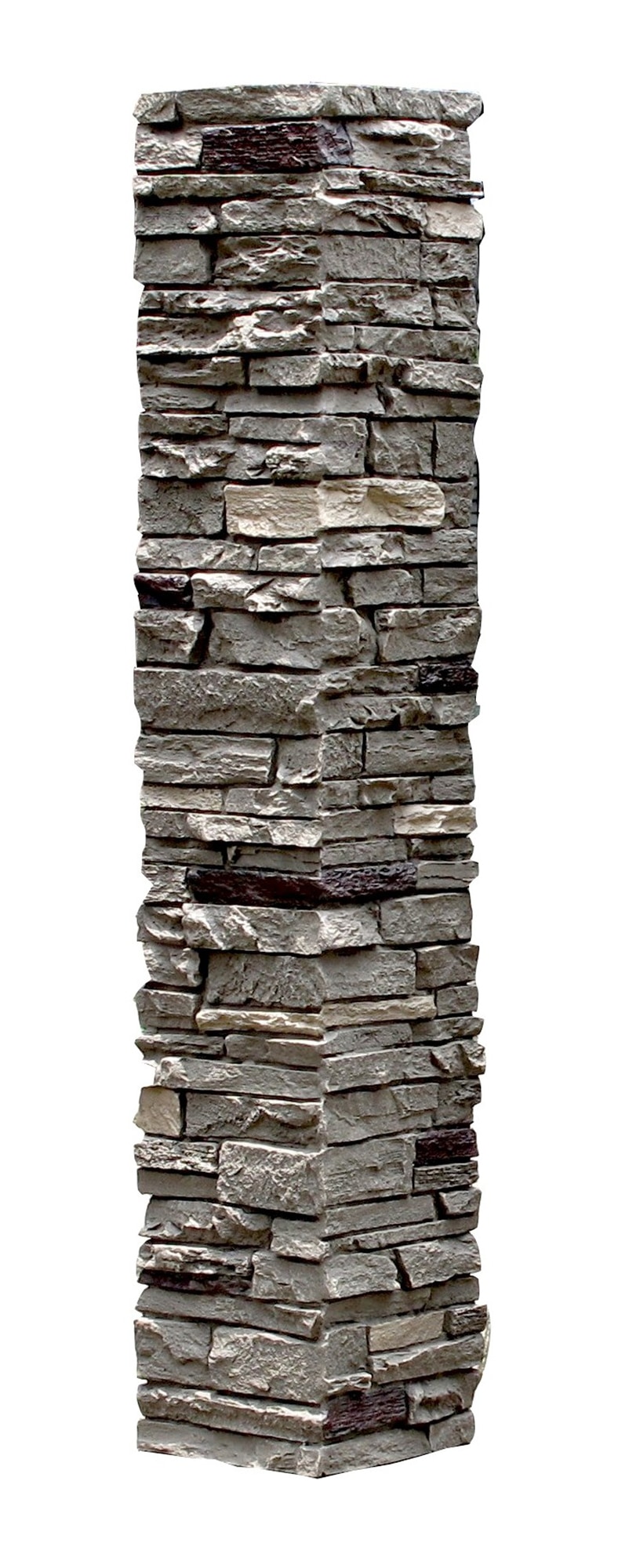 Iron / Slatestone Faux Stone - 2 Piece Railing Post Covers 0