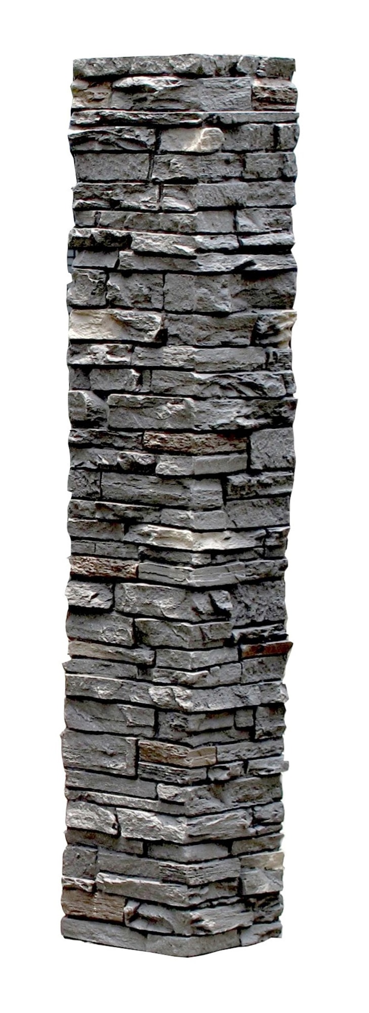 Smokey Ridge / Slatestone Faux Stone - 2 Piece Railing Post Covers 0