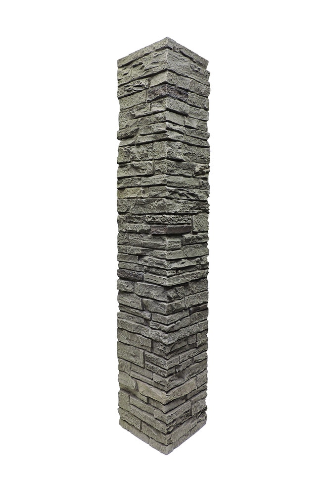 StoneWorks Faux Stone Railing Post Covers Iron / Railing Post Covers