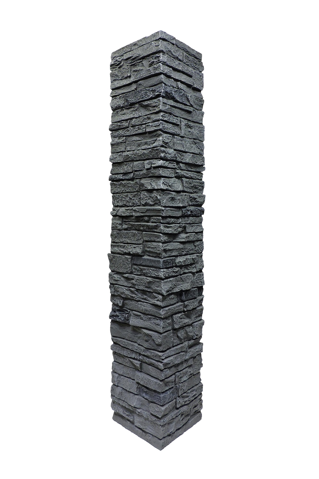 Graphite / Railing Post Covers Faux Stone - Railing Post Covers 0