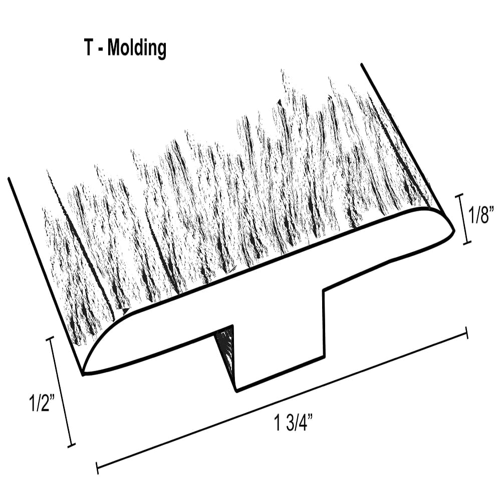 Kangamagus Maple / T-Molding / 95-1/2"x 1-3/4"x 1/8" Laminate Moldings - 12mm New England Collection - Kangamagus Maple 0