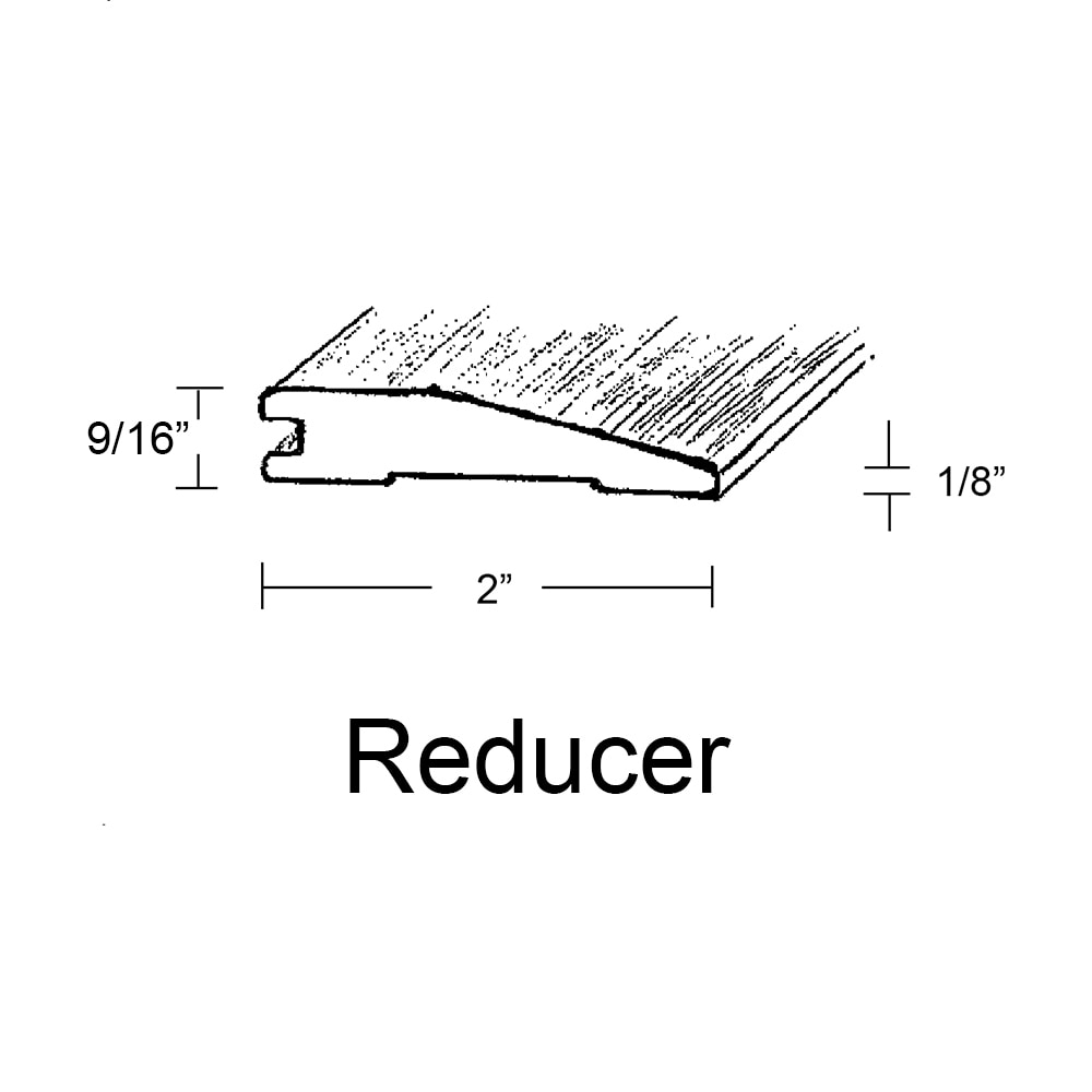 Carrera / Reducer / 96" x 2" x 9/16" Engineered Hardwood Moldings Classic Width American Walnut - Carrera 0