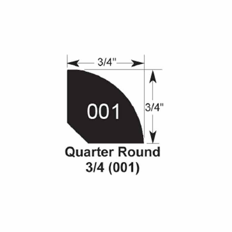 Espresso / Quarter Round / 94" x 3/4" x 3/4" Engineered Hardwood Moldings - Smooth South American - Espresso 0