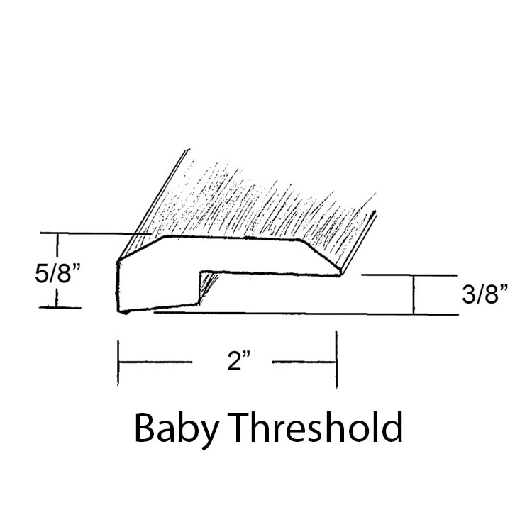 Ironwork / Baby Threshold / 84" x 2" x 5/8" Engineered Hardwood Moldings - Biltmore Classic - Ironwork 0