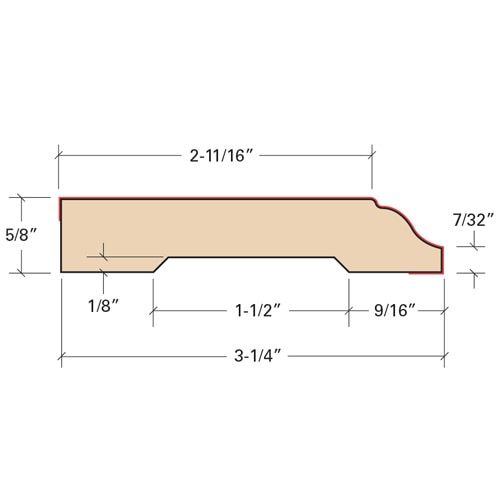 Clydesdale / Baseboard / 94" x 3 1/4" x 5/8" Toklo Laminate Moldings - 8mm Equestrian - Clydesdale 0