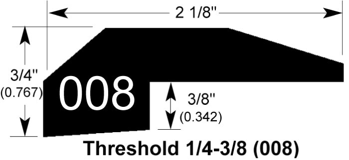 Oolong Brown / Threshold / 78" x 2 1/8" x 3/4" Engineered Hardwood Moldings - Nakai Acacia - Oolong Brown 0