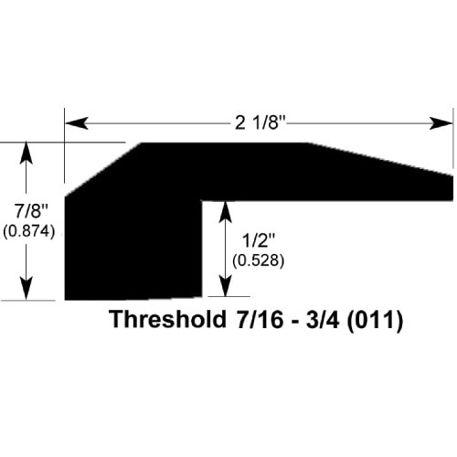 Acacia Smooth Natural / Threshold / 48" x 2 1/8" x 7/8" Engineered Hardwood Moldings - Acacia - Acacia Smooth Natural 0