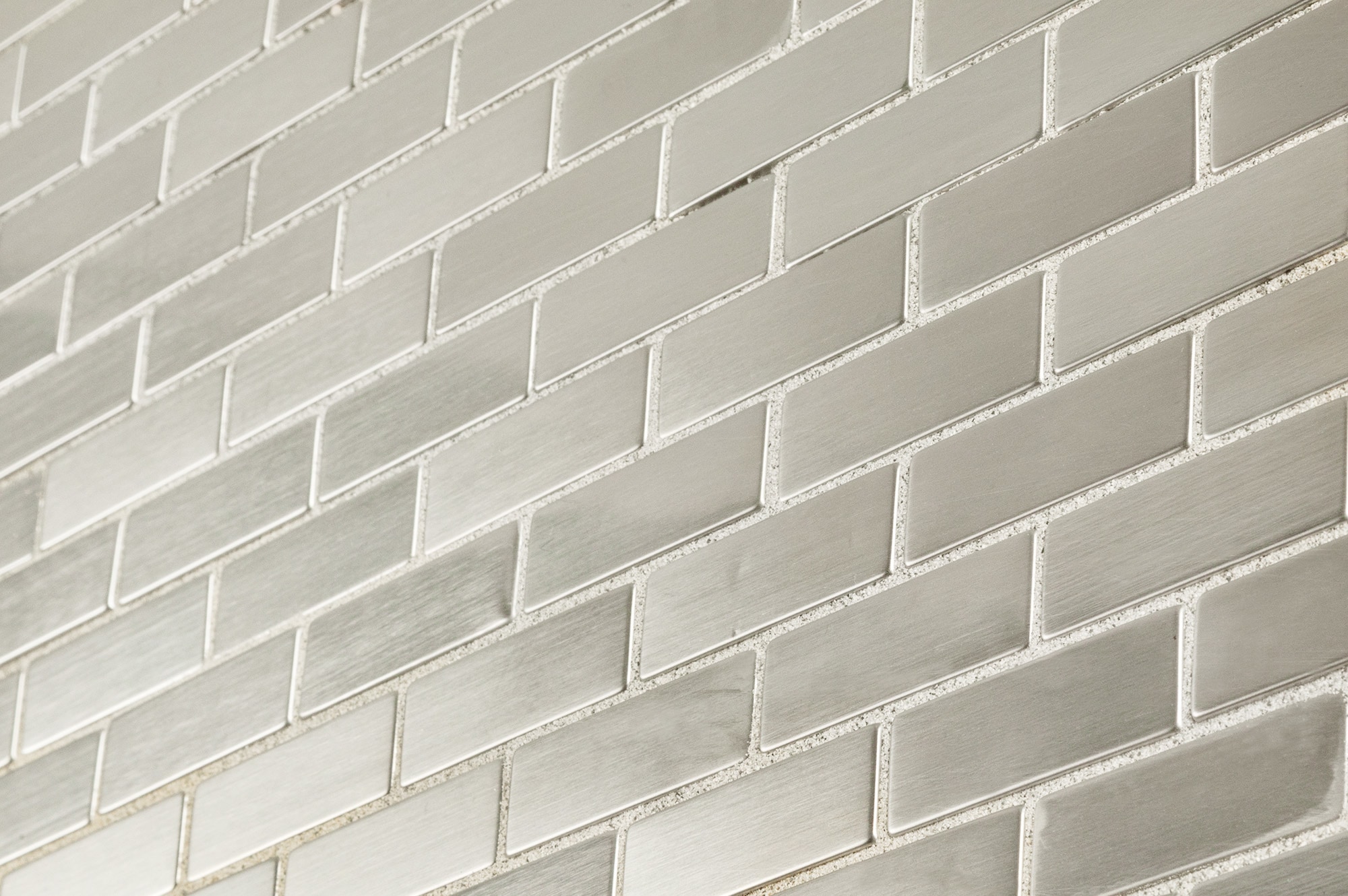 cabot metal mosaic tile - metal series silver brick pattern / 1"x2" cabot metal mosaic tile - metal series silver brick pattern / 1"x2"