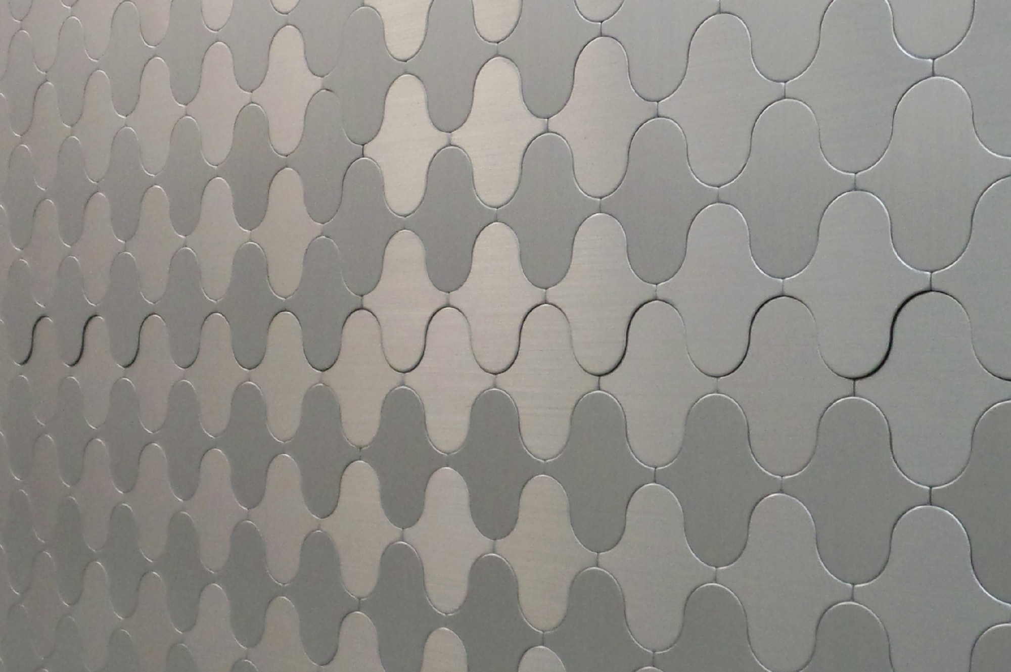 Silver Lantern / Pattern Mosaic Tile - Peel & Stick Metal Series 0