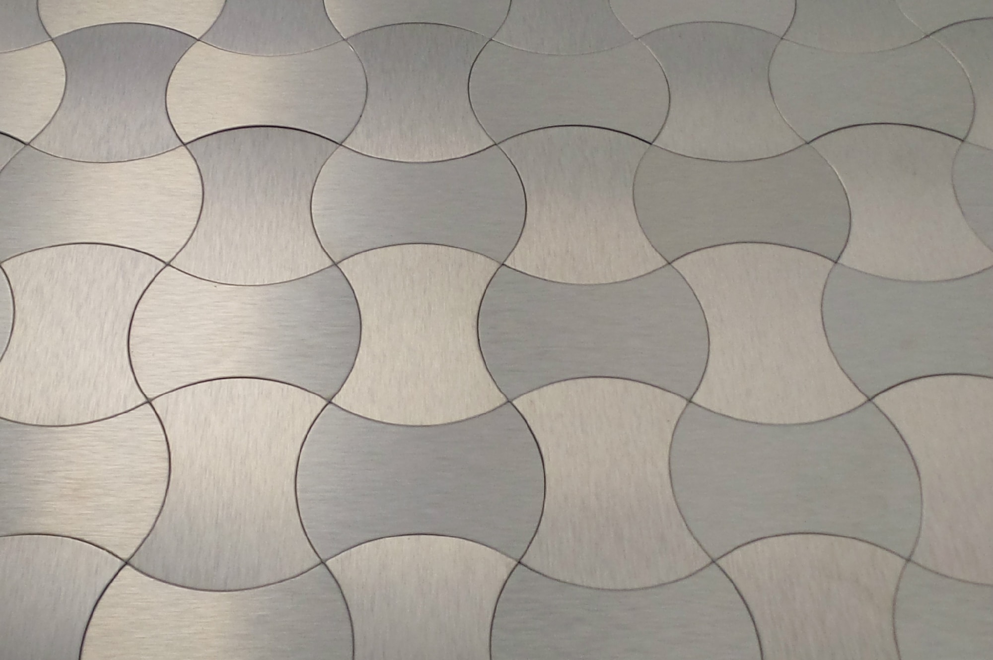 Gold Wave / Pattern Mosaic Tile - Peel & Stick Metal Series 0