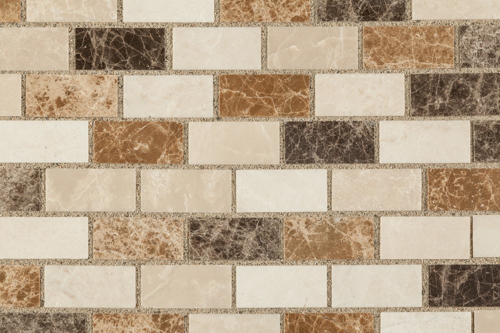 Kesir Marble Mosaic Marble Series Spanish Mix / 1"x2" / Polished