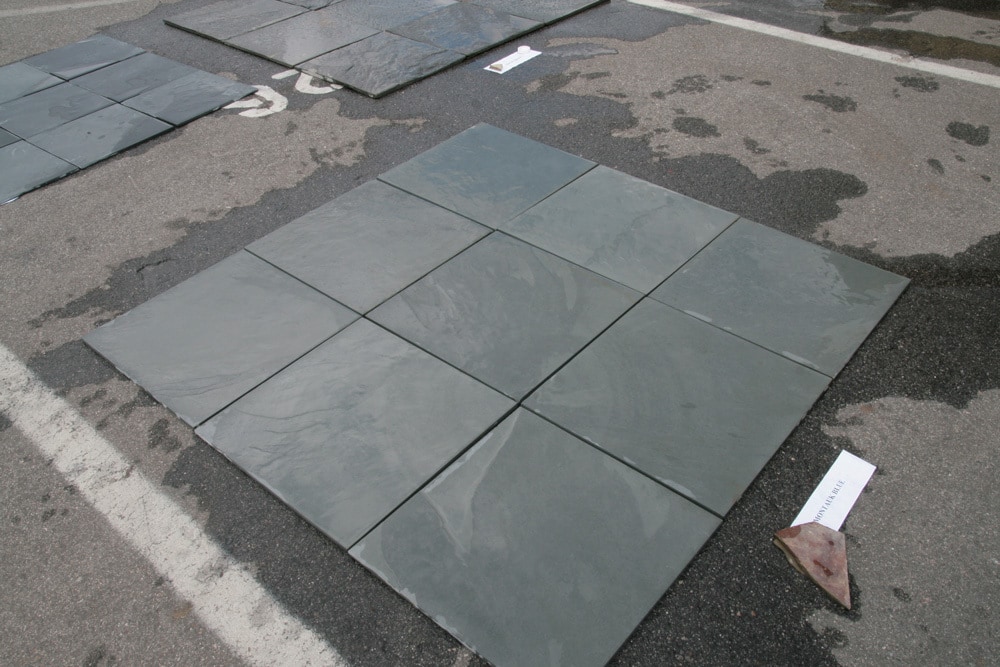 Montauk Blue / Natural Cleft / 16"x16" Slate Tile 0