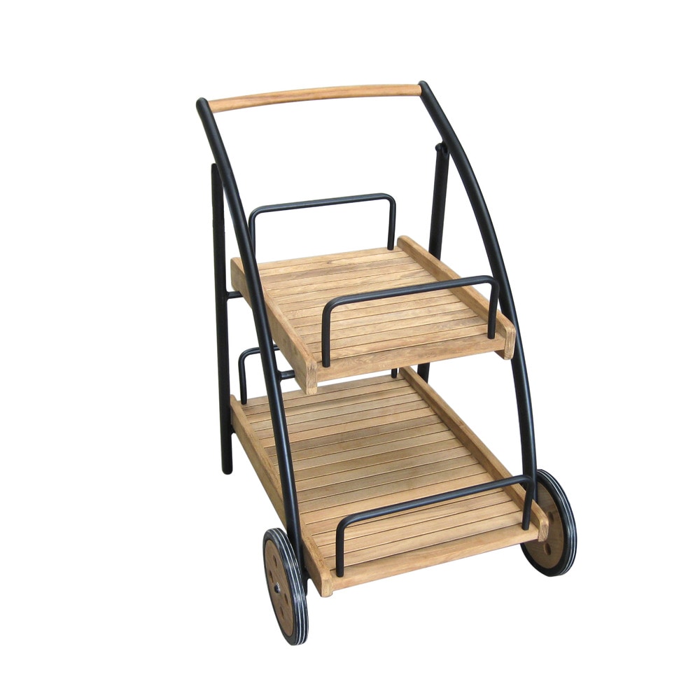 Kontiki Storage, Carts and Shelves Wooden Accent Carts & Rack Teak