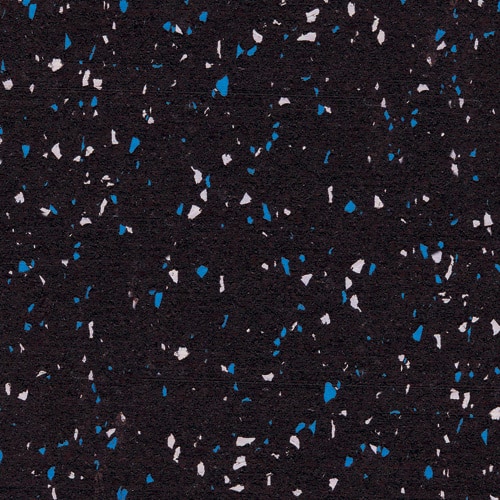Black/Blue/Light Gray / 23"X23"x8mm Rubber Flooring - 8MM Interlocking Tiles 0