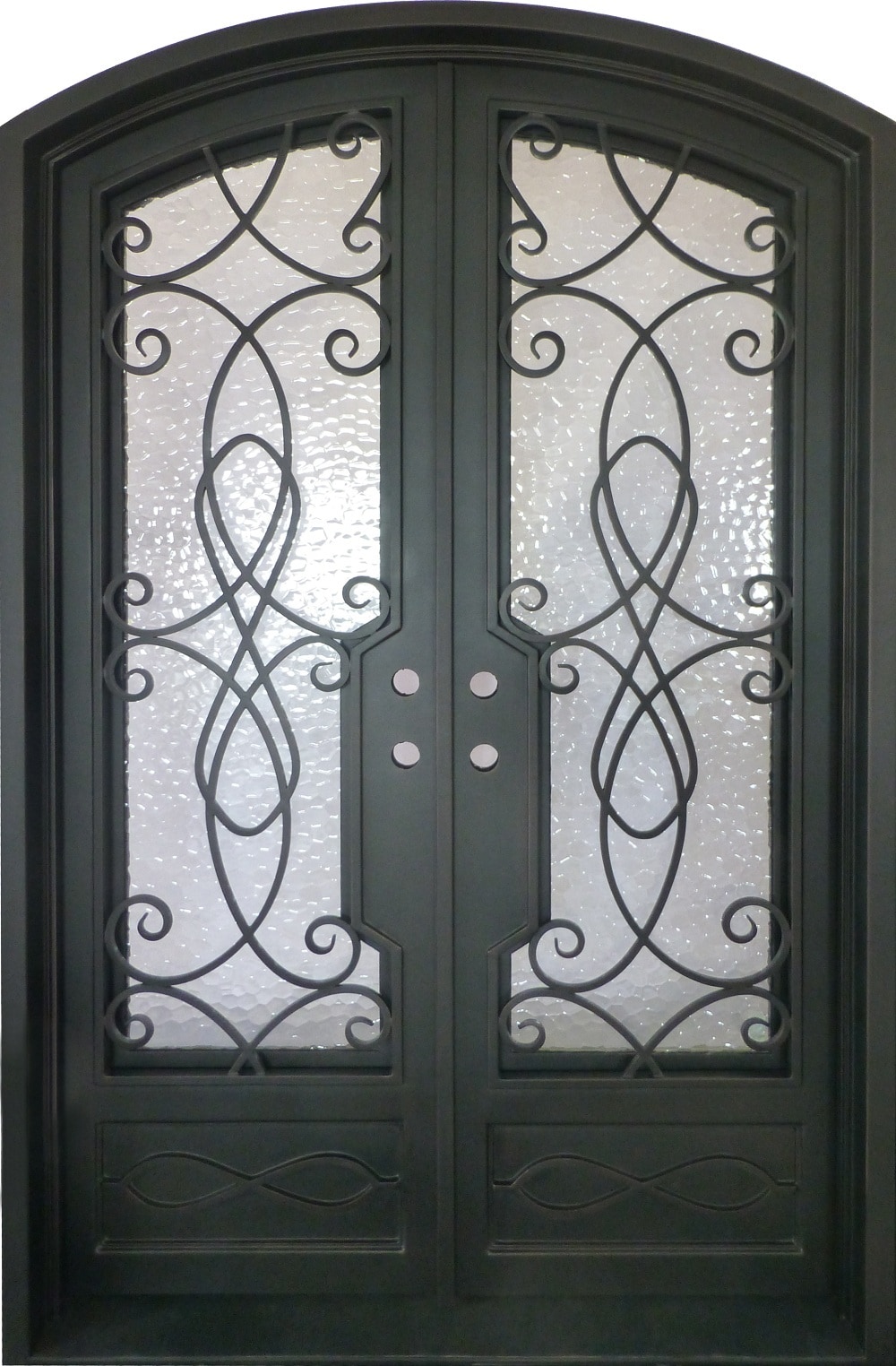 Polar Sheild/Aged Bronze / 62"x98" / Eyebrow Top/ Wrought Iron/Thermally Insulated Arabella 0