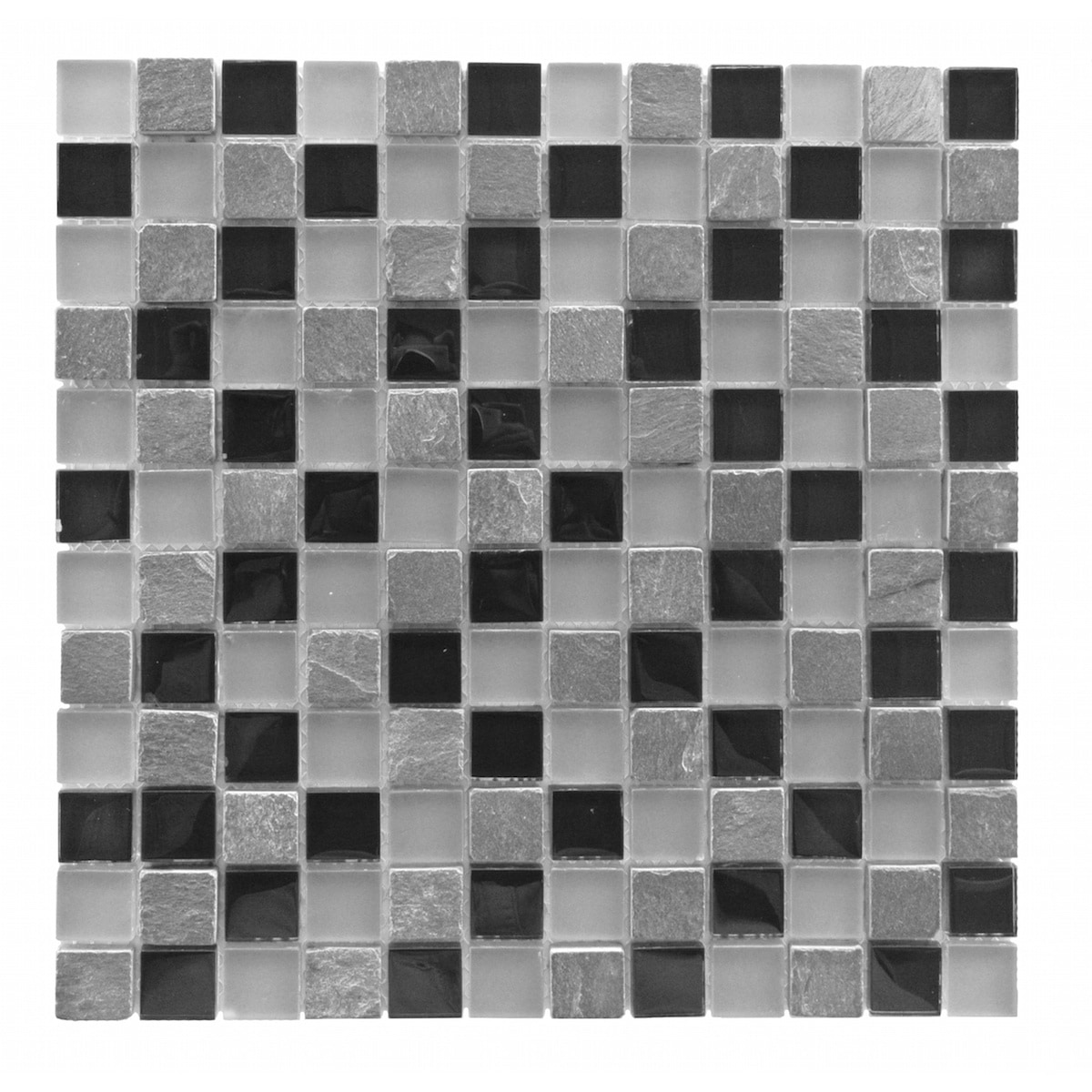Black 10 / 1"x1" Mineral 0