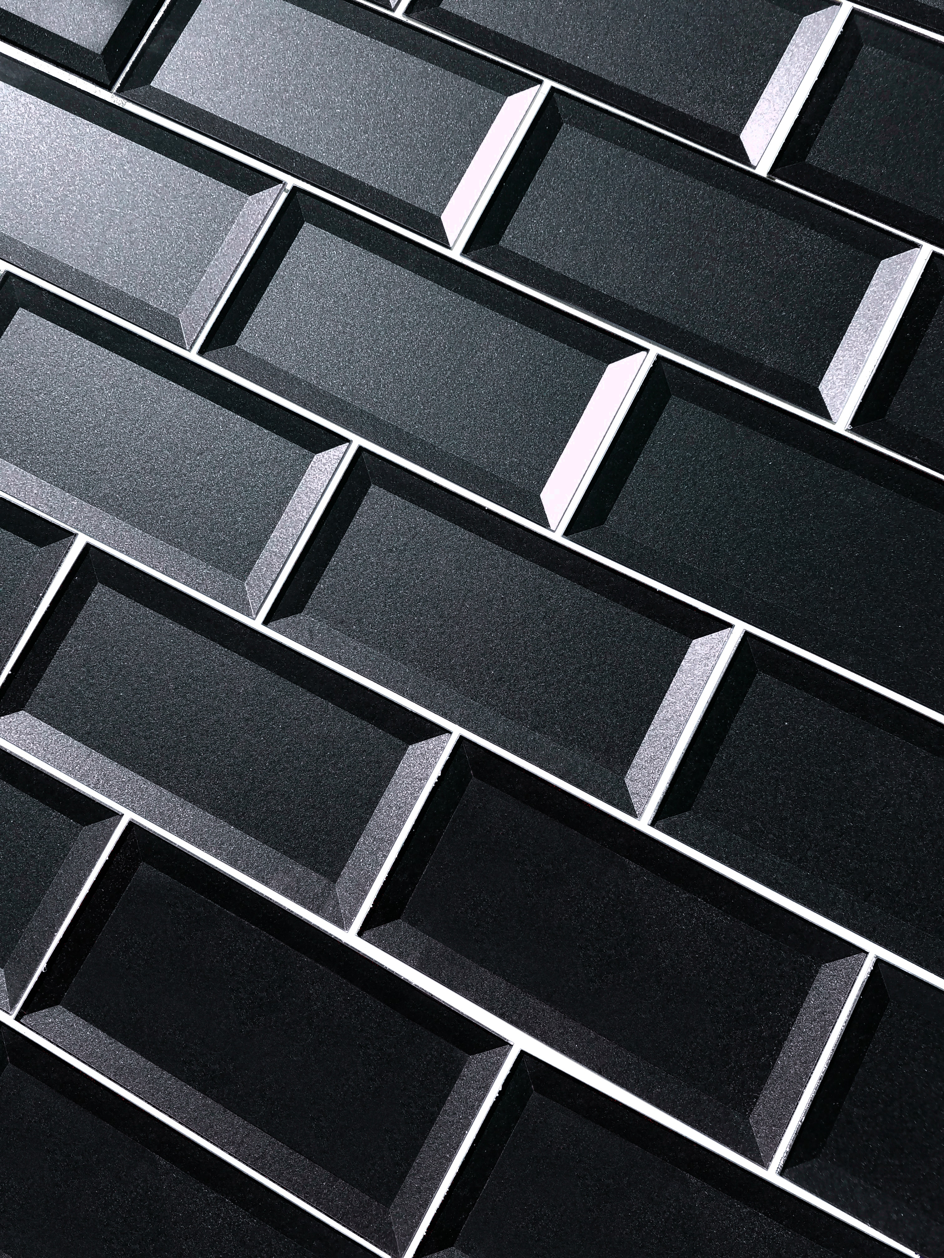 Gray Beveled / 3"x6" / Glossy Secret Dimension 0