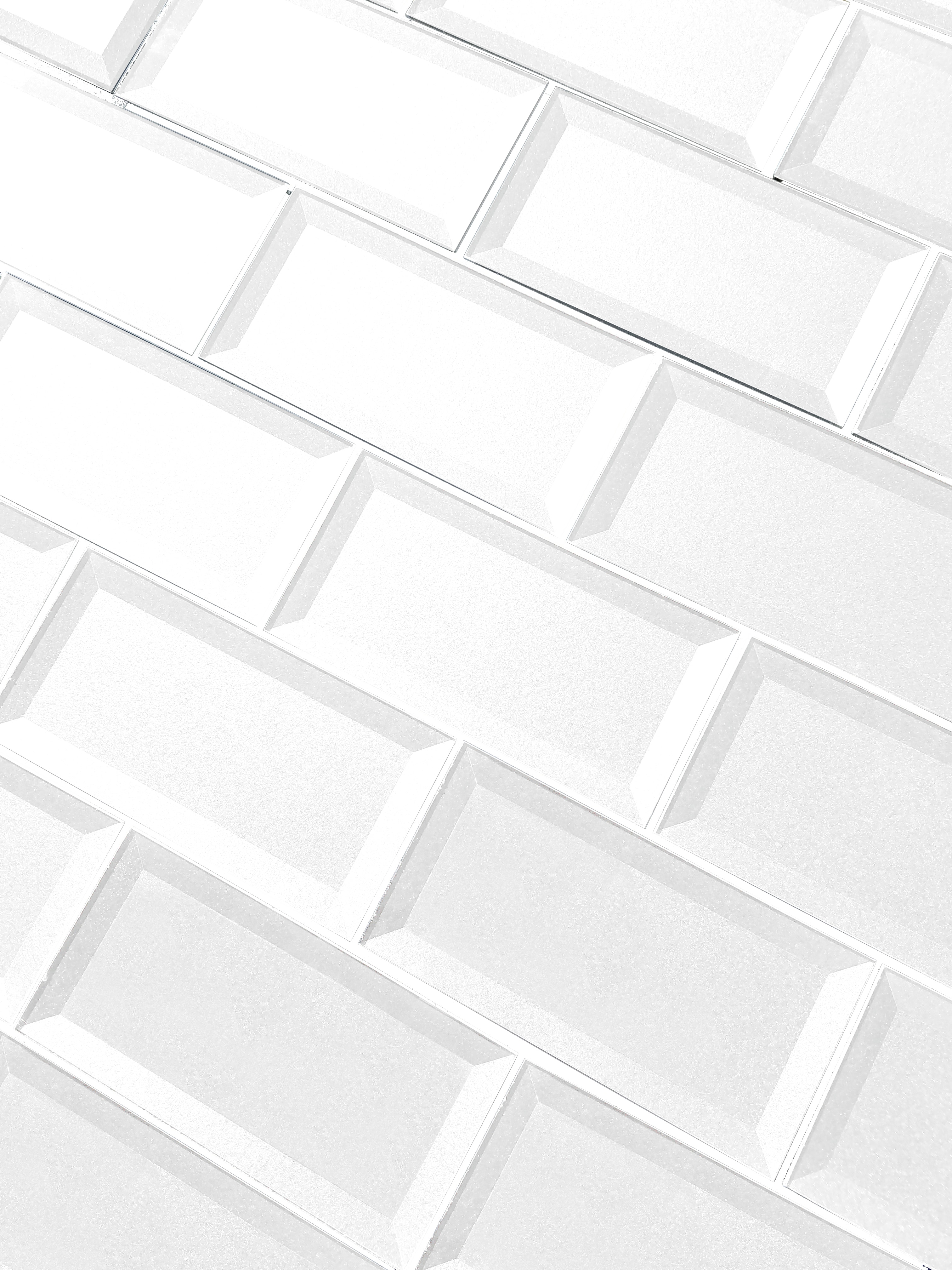 White Beveled / 3"x6" / Glossy Secret Dimension 0