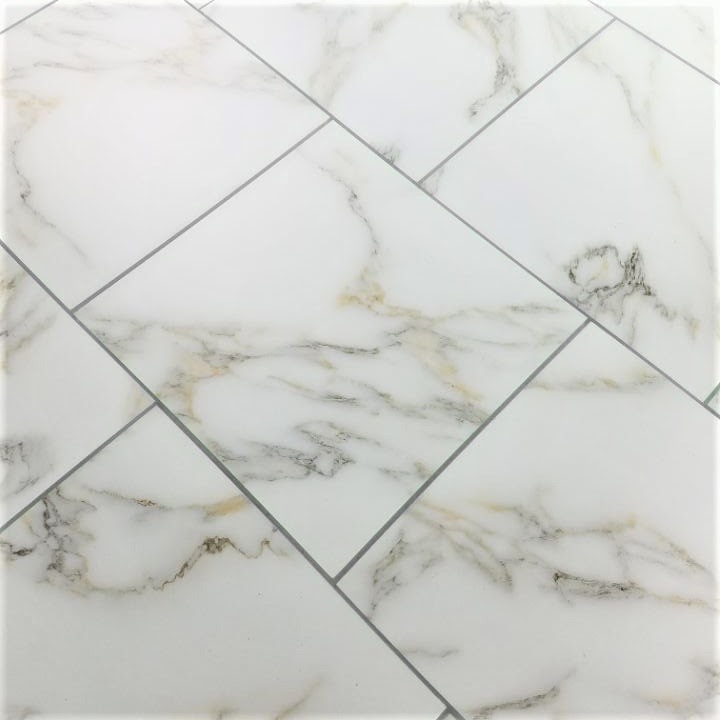 Peel and Stick Calacatta Gold Straight Edge Glossy / 8"x8" / Flat Nature Collection 0