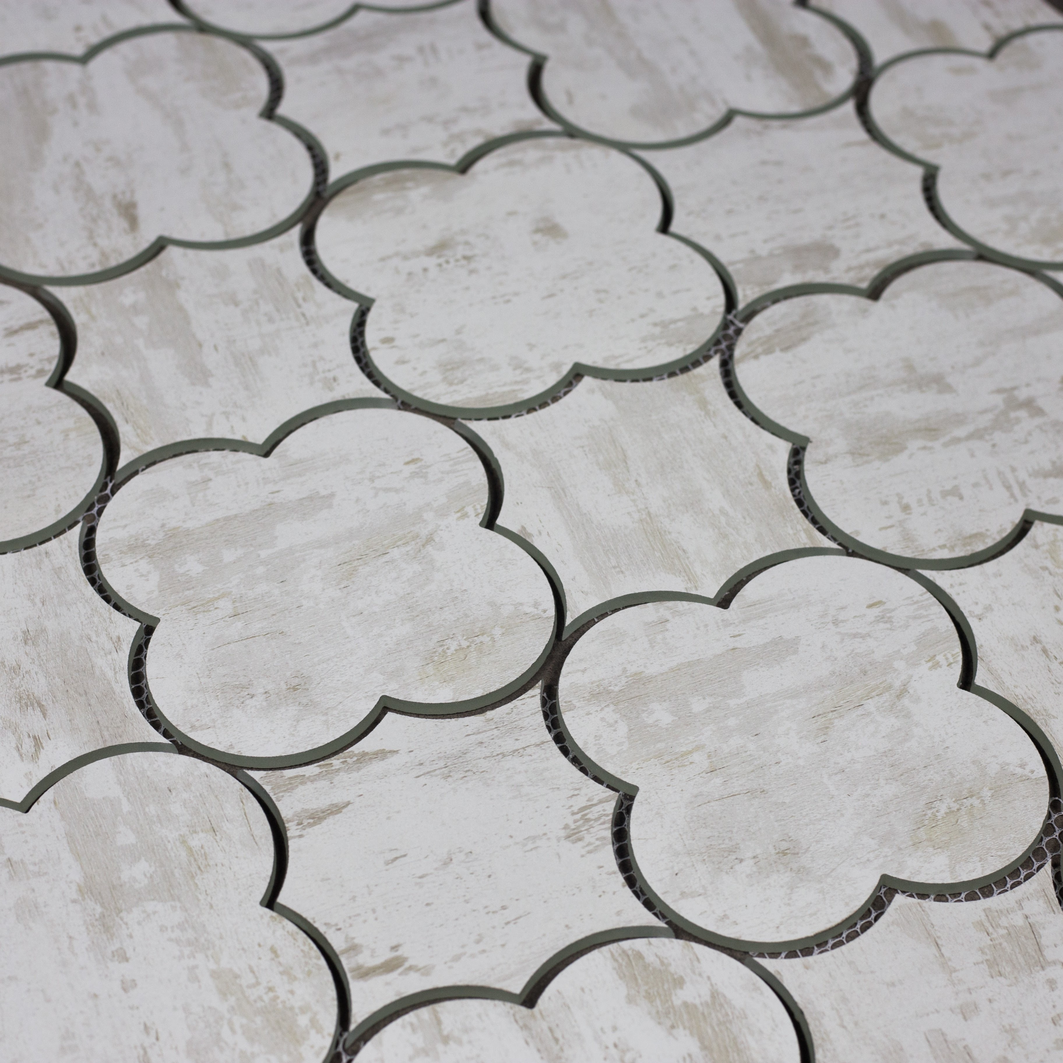 Birchwood White Boom Bang Waterjet / 15"x9" / Flat Nature Collection 0
