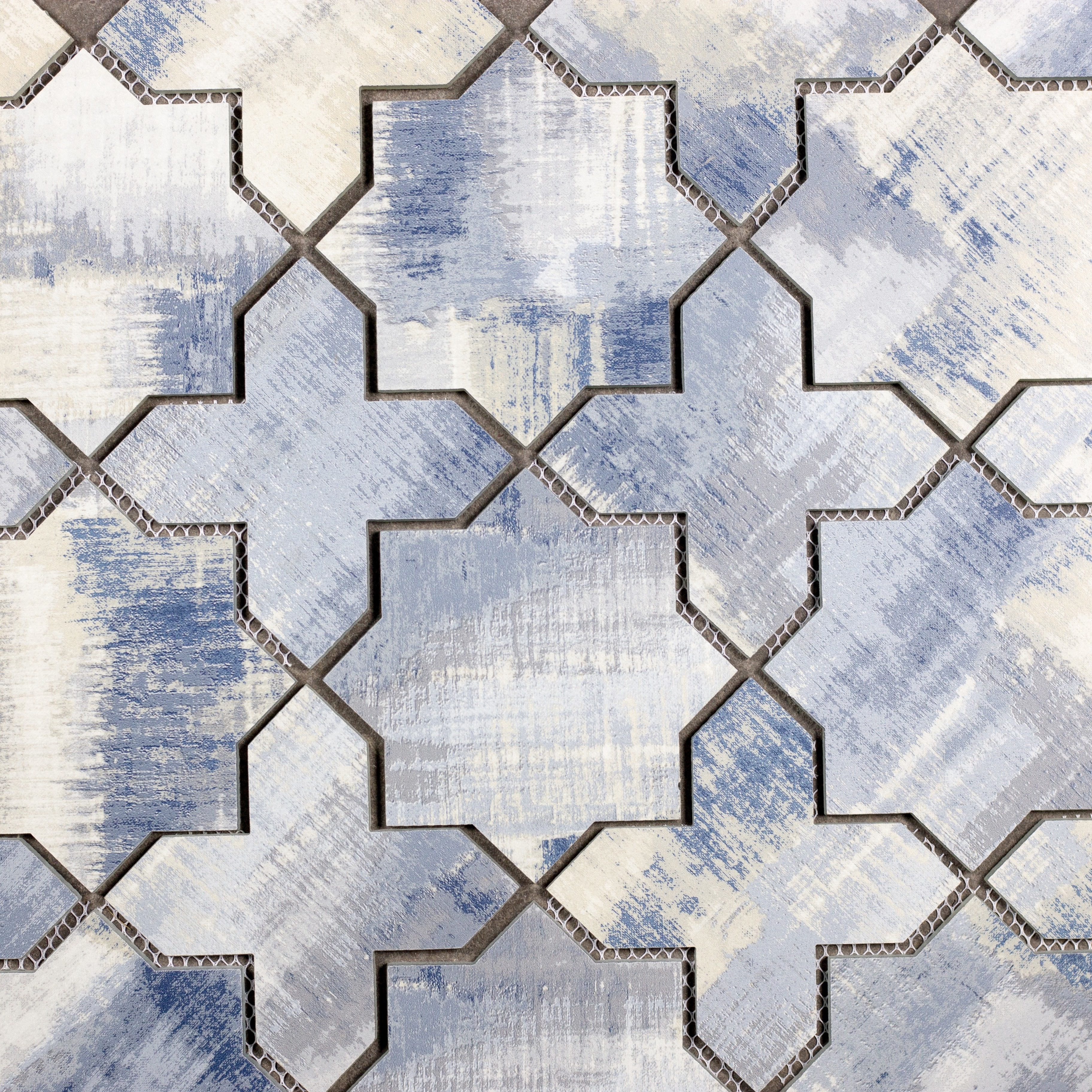 Cement Blue Celestial Waterjet / 15"x9" / Flat Nature Collection 0