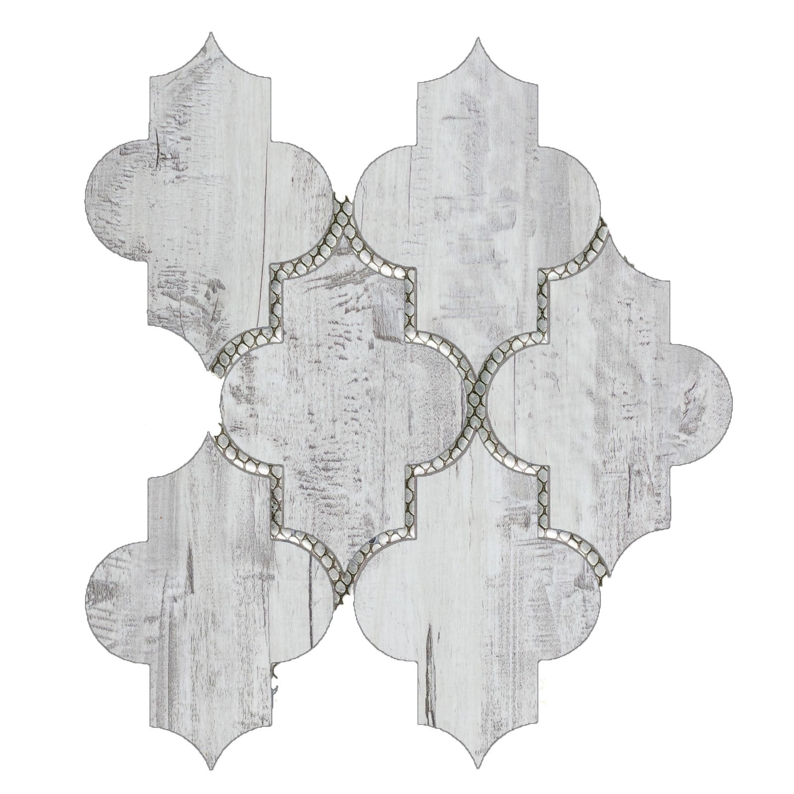 Birchwood Gray Small Lantern Waterjet / 11.625"x10.125" / Flat Nature Collection 0
