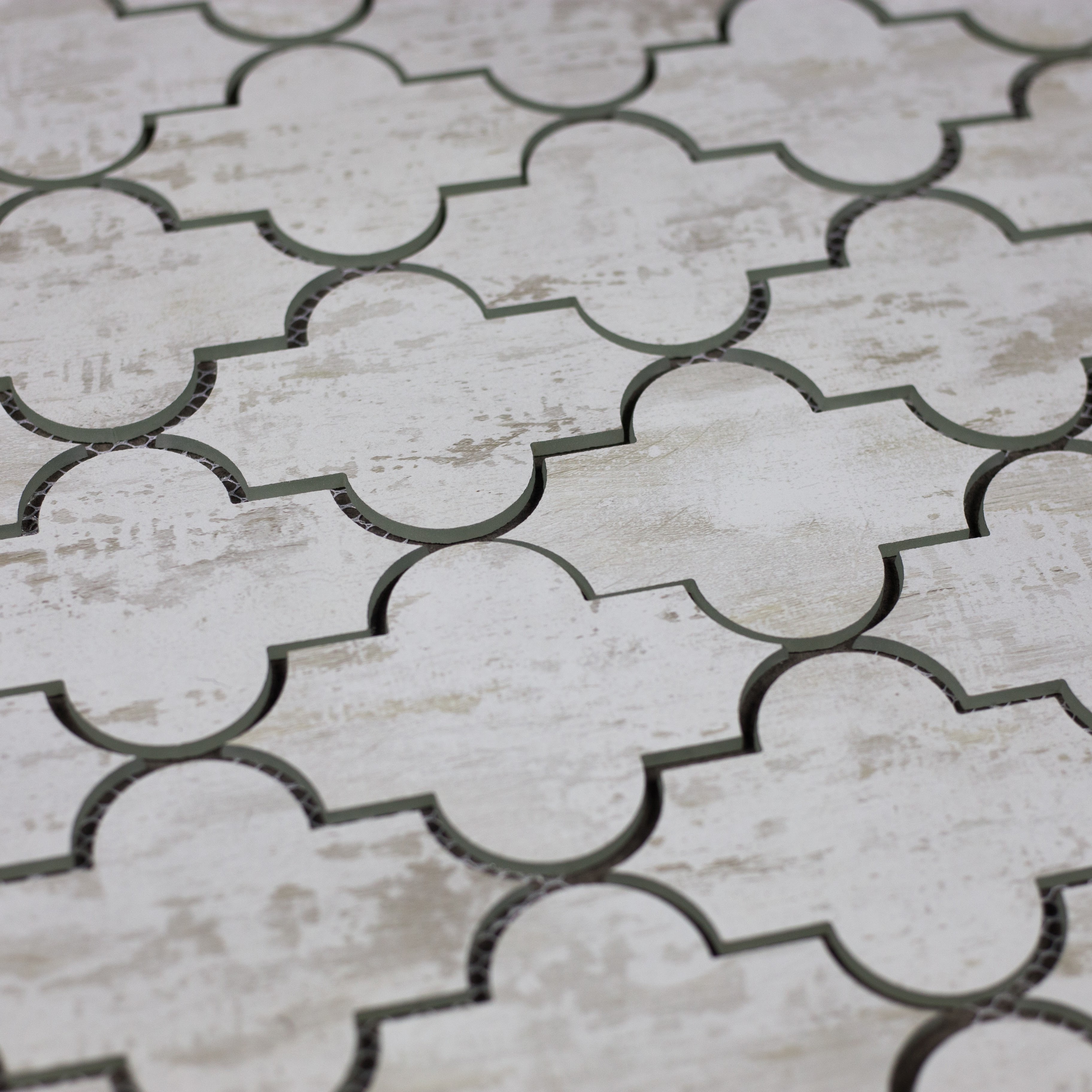 Birchwood White Small Lantern Waterjet / 11.625"x10.125" / Flat Nature Collection 0
