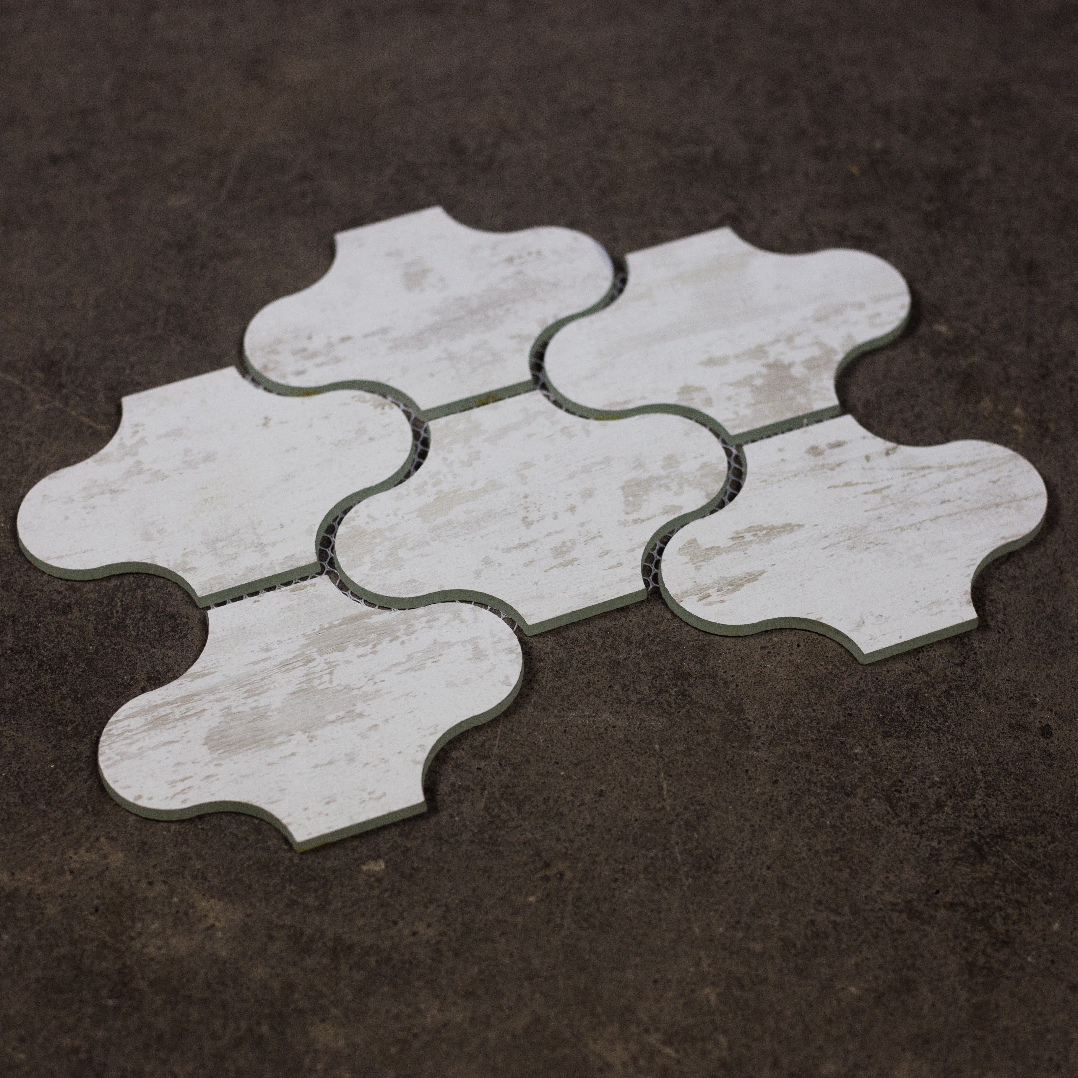 Birchwood White Swag Waterjet / 12"x9" / Flat Nature Collection 0