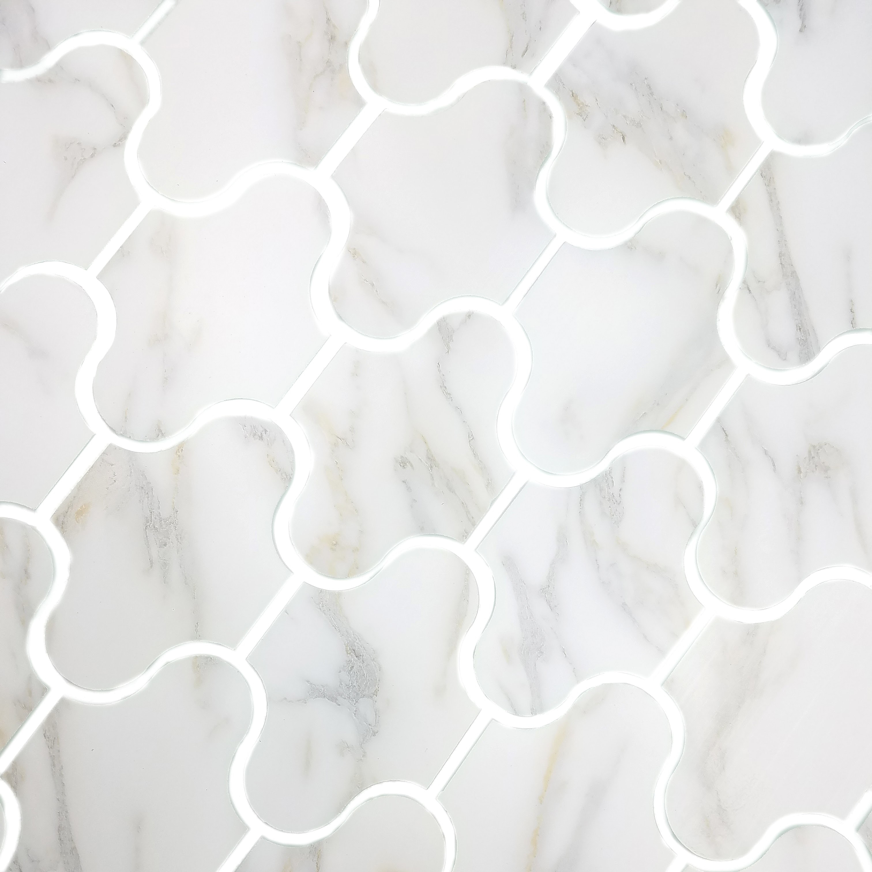 Calacatta Swag Waterjet Glossy / 12"x9" / Glossy Nature Collection 0