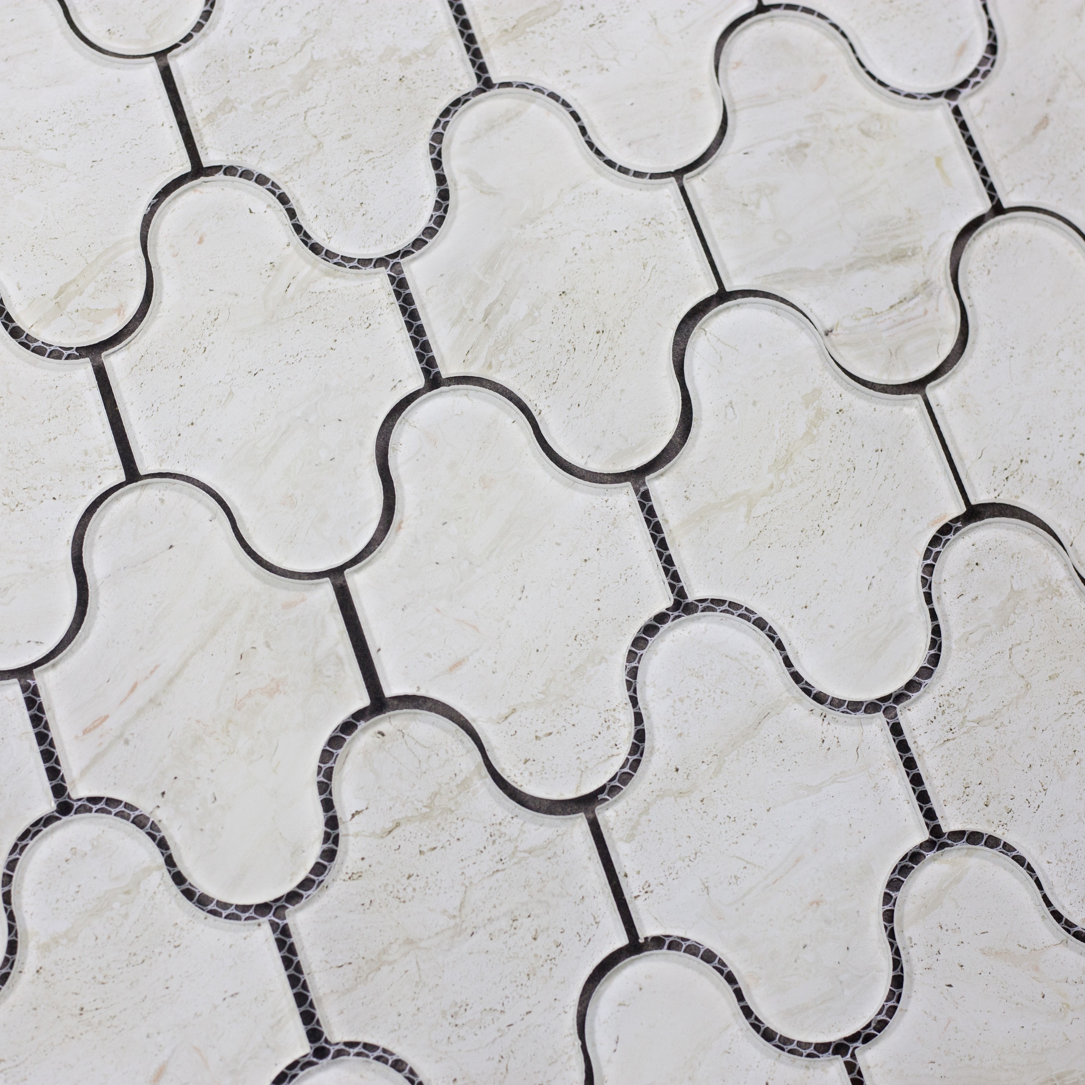 Crema Marfil Swag Waterjet Glossy / 12"x9" / Glossy Nature Collection 0