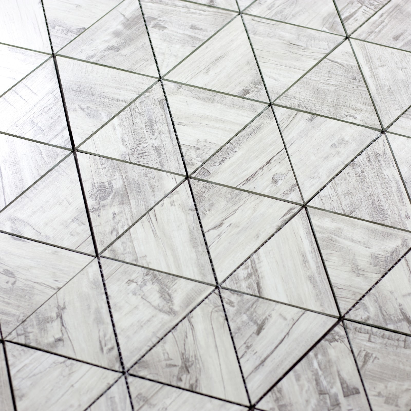 Birchwood Gray Triangle Straight Edge / 11.625"x12" / Flat Nature Collection 0