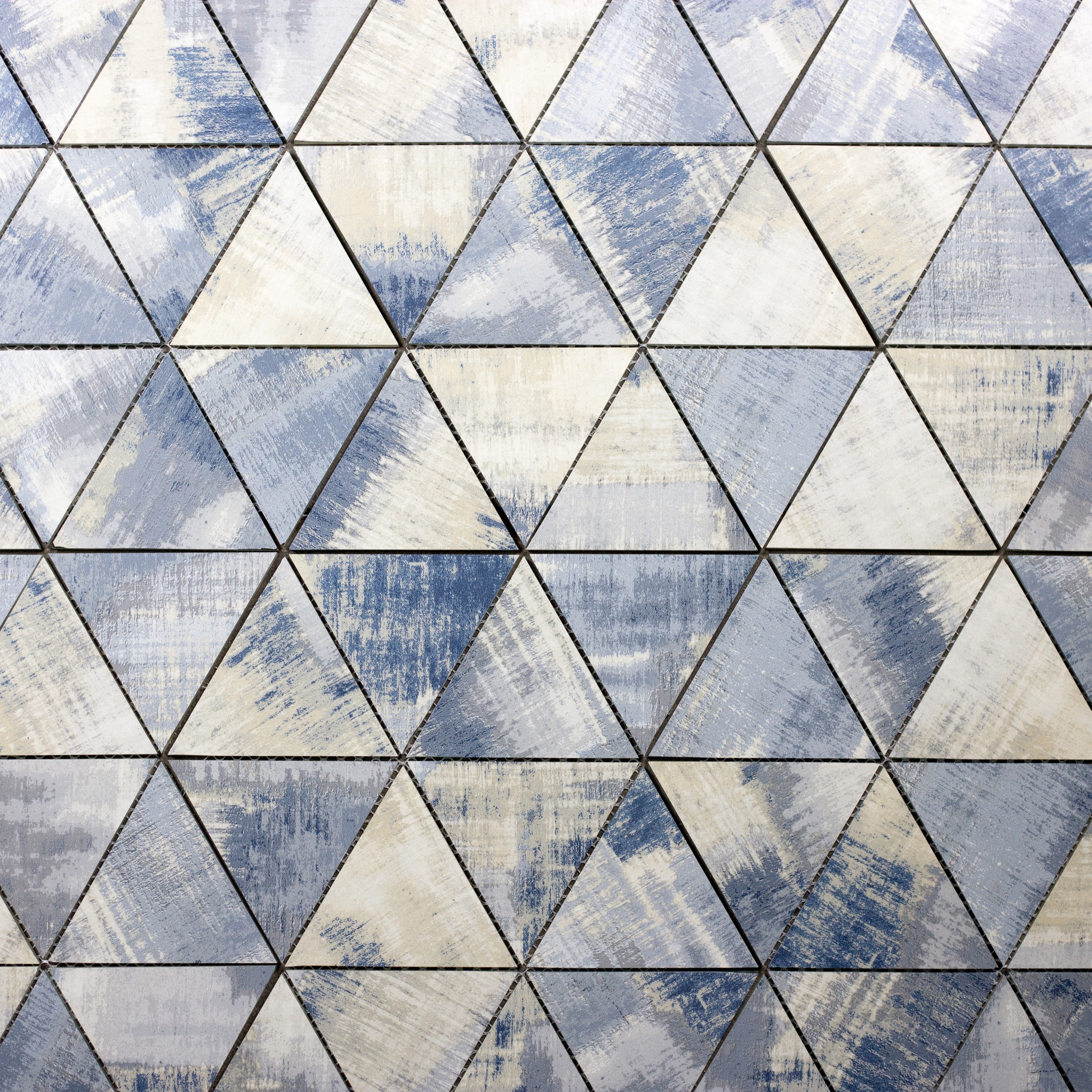 Blue Cement Triangle Straight Edge / 11.625"x12" / Flat Nature Collection 0