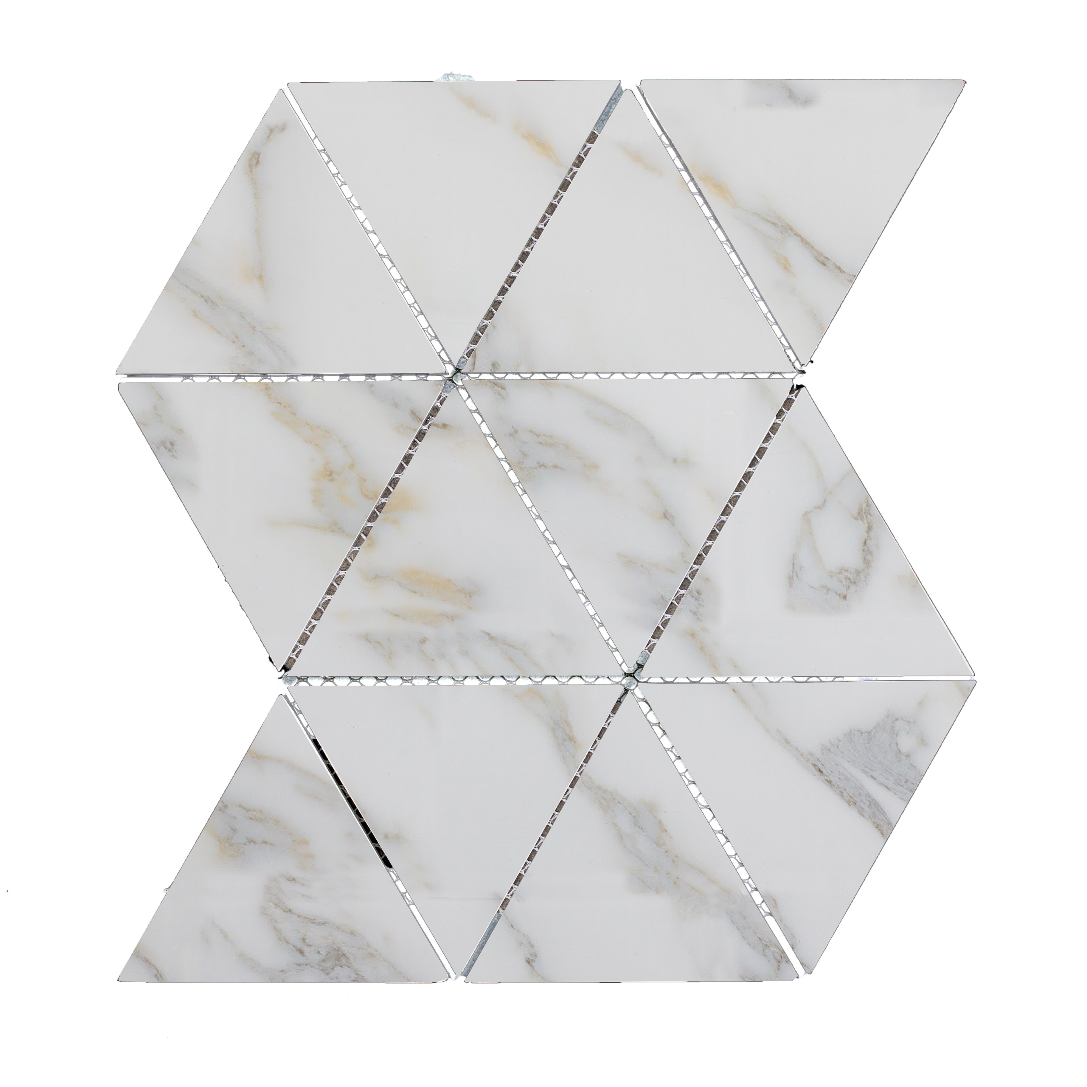 Calacatta Gold Triangle Straight Edge / 11.625"x12" / Flat Nature Collection 0