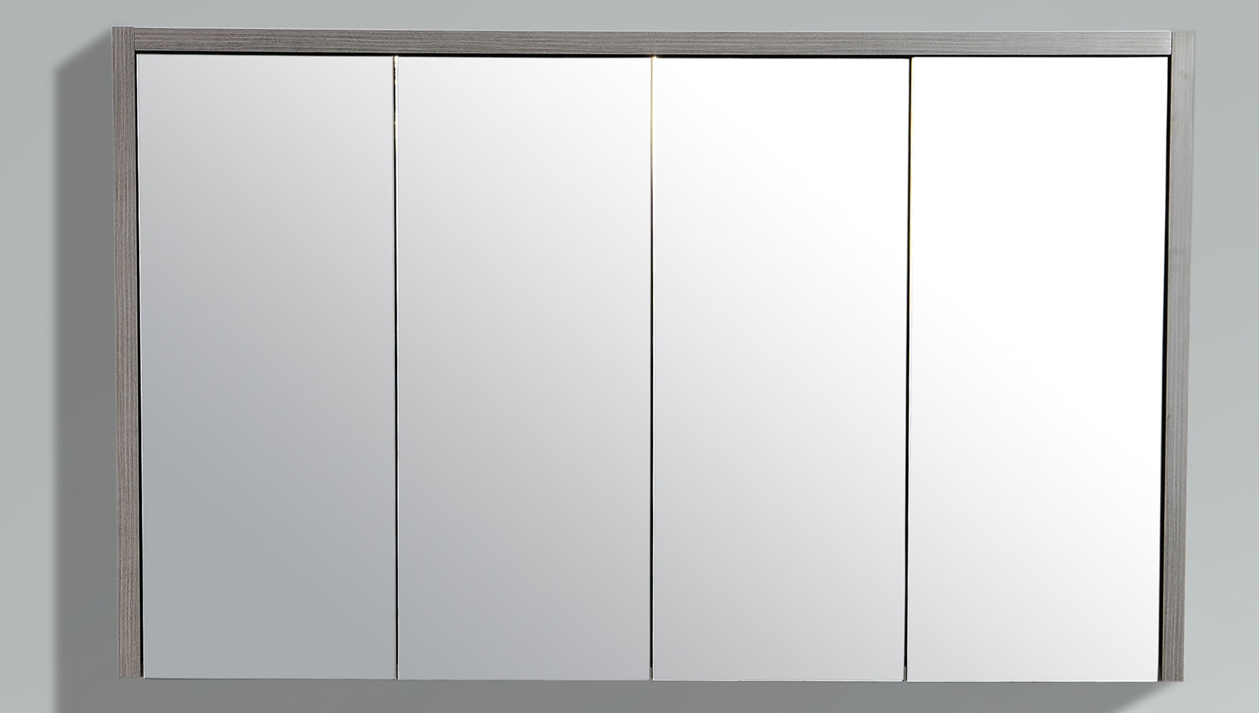 Modern / 47" x 6.4" x 28.4" / Wall-Hung / Maple Grey Wood Imitation / Soft-Closing / Melamine Bathroom Medicine Cabinets - Labrador Maple Grey 0