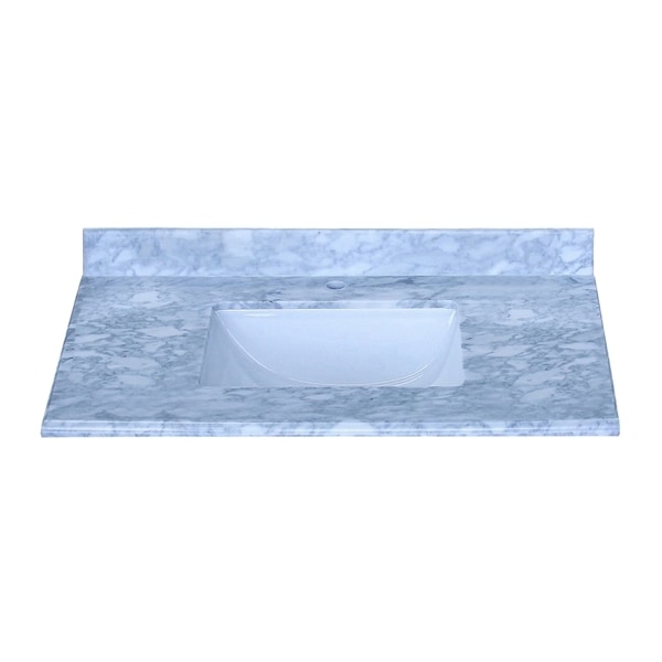 White Carrera Marble / 1-Sink / 49" Carrera 0