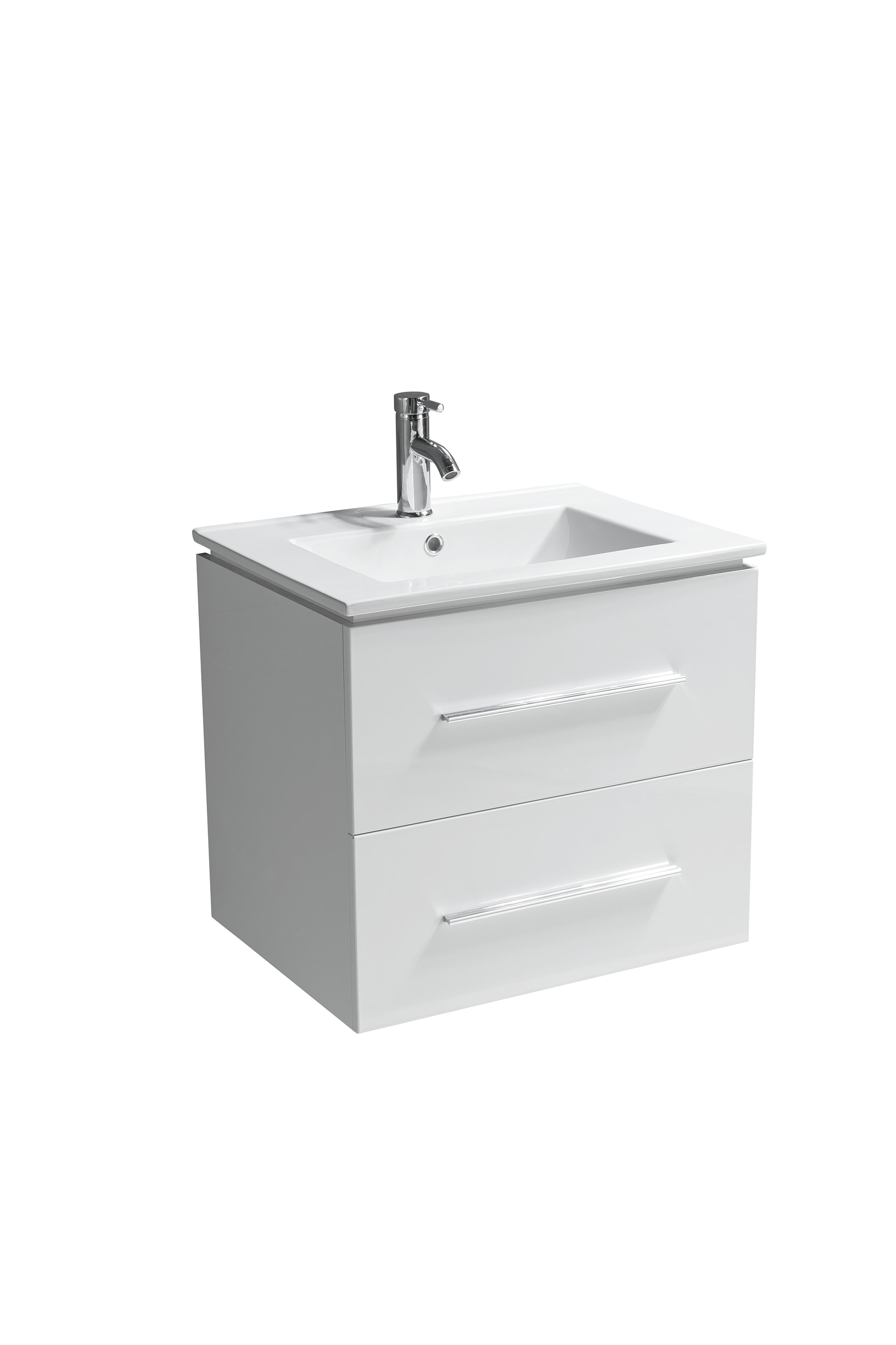 Modern / 24" / Wall-Hung / Painted / Soft-Closing / High Gloss Golden Elite Bathroom Vanities - Jacob Collection 0