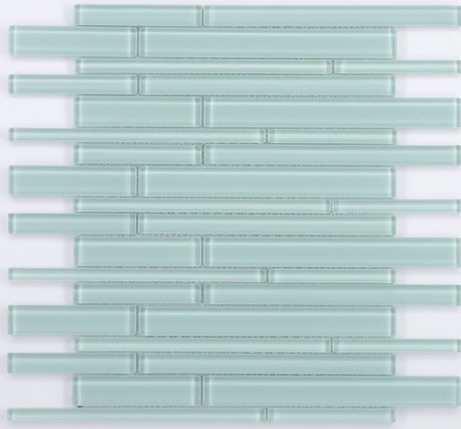 SKY GLASS BAR MOSAICS / 12.5" X13.5"X.25" / GLASS Random Bar Glass Mosaics 0