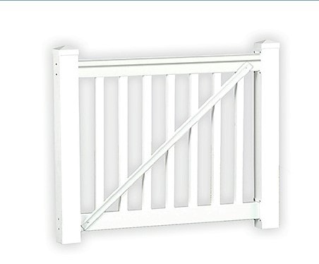 TAN - 36" Tall X 60" Wide Complete Gate Kit For Sefton Railing / Commercial Grade / Heavy Duty / 36" Tall X 60" Wide Deck Railings 0