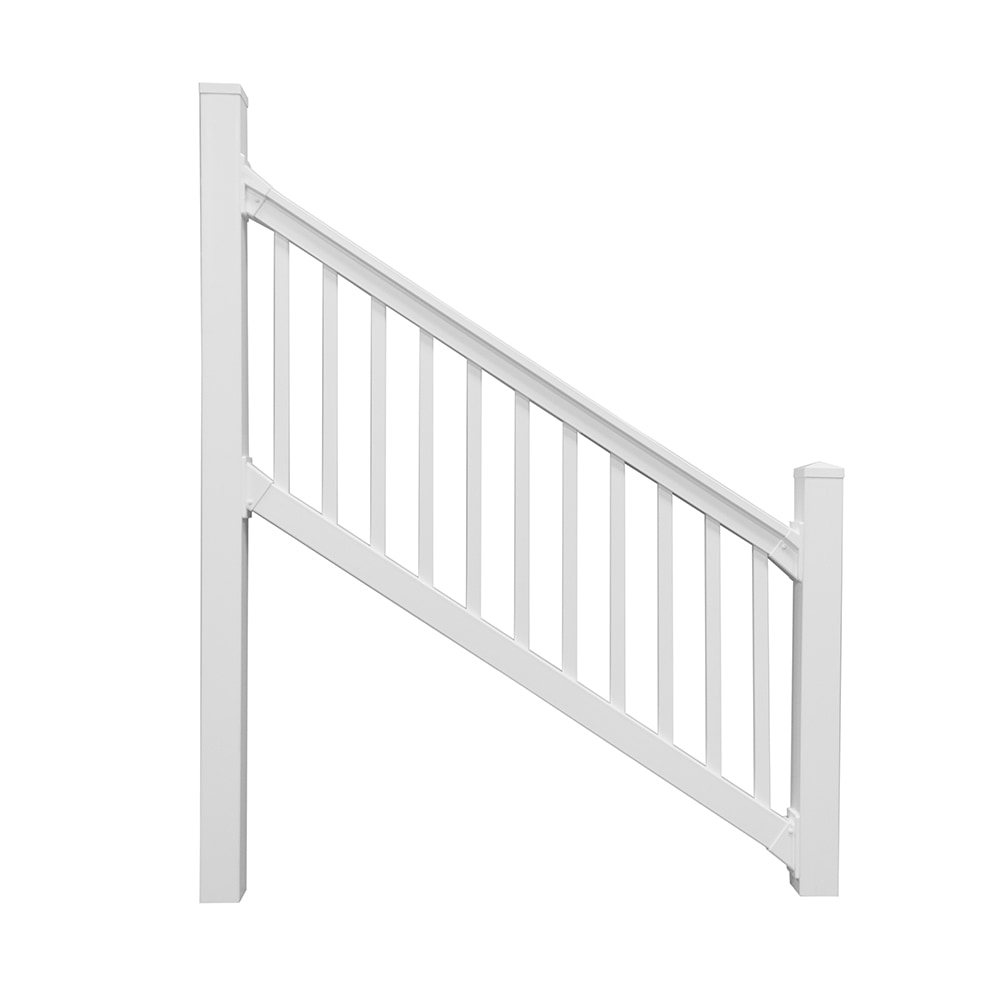White Sefton Stair Railing Kit - 36 x 96 / Commercial Grade / Heavy Duty / 36" X 96" Deck Railings 0