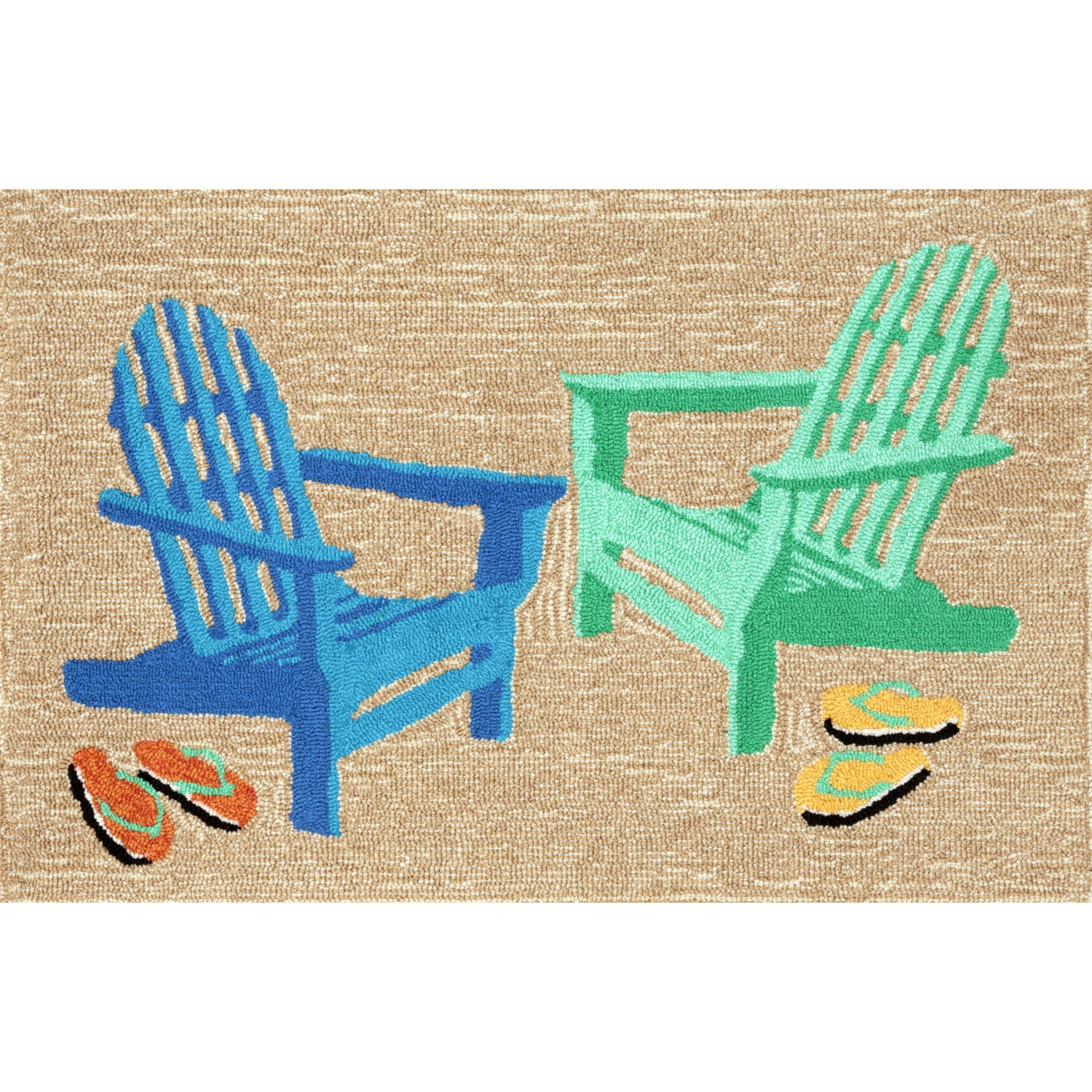 Adirondack - Seaside / 20"X30" Frontporch Collection 'Adirondack' Indoor/Outdoor Rug 0
