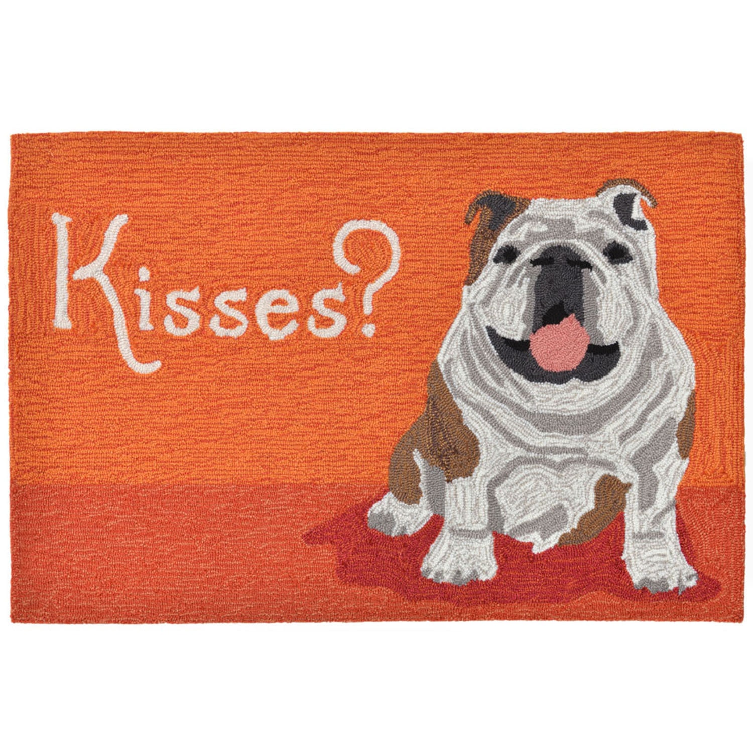 Wet Kiss - Orange / 20"X30" Frontporch Collection 'Wet Kiss' Indoor/Outdoor Rug 0