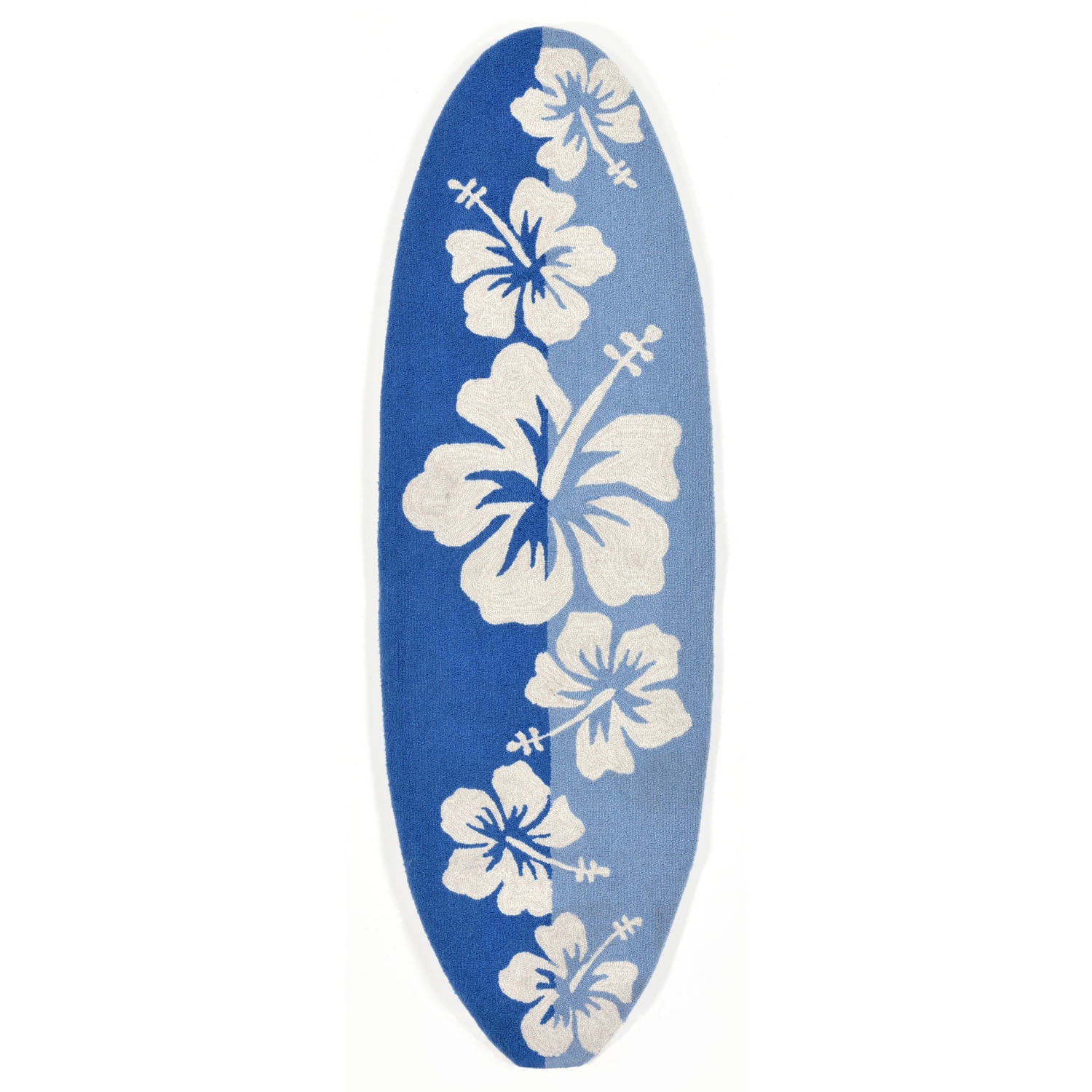 Floralboard - Blue / 23"X72" Frontporch Collection 'Floralboard' Indoor/Outdoor Rug 0