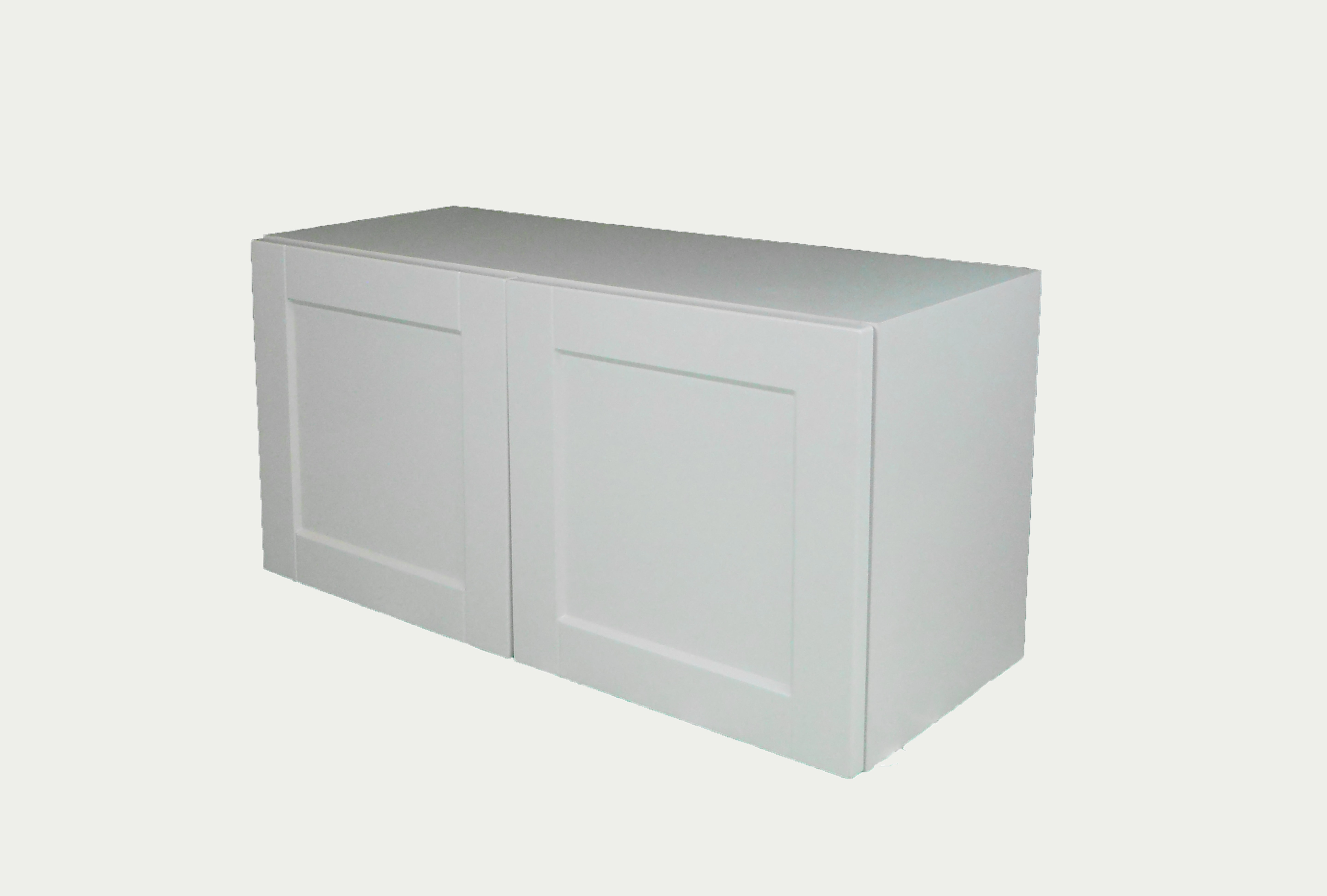 Appliance Wall Cabinet with 2 Doors / Flat Panel White / 24x15 Solaire White 0