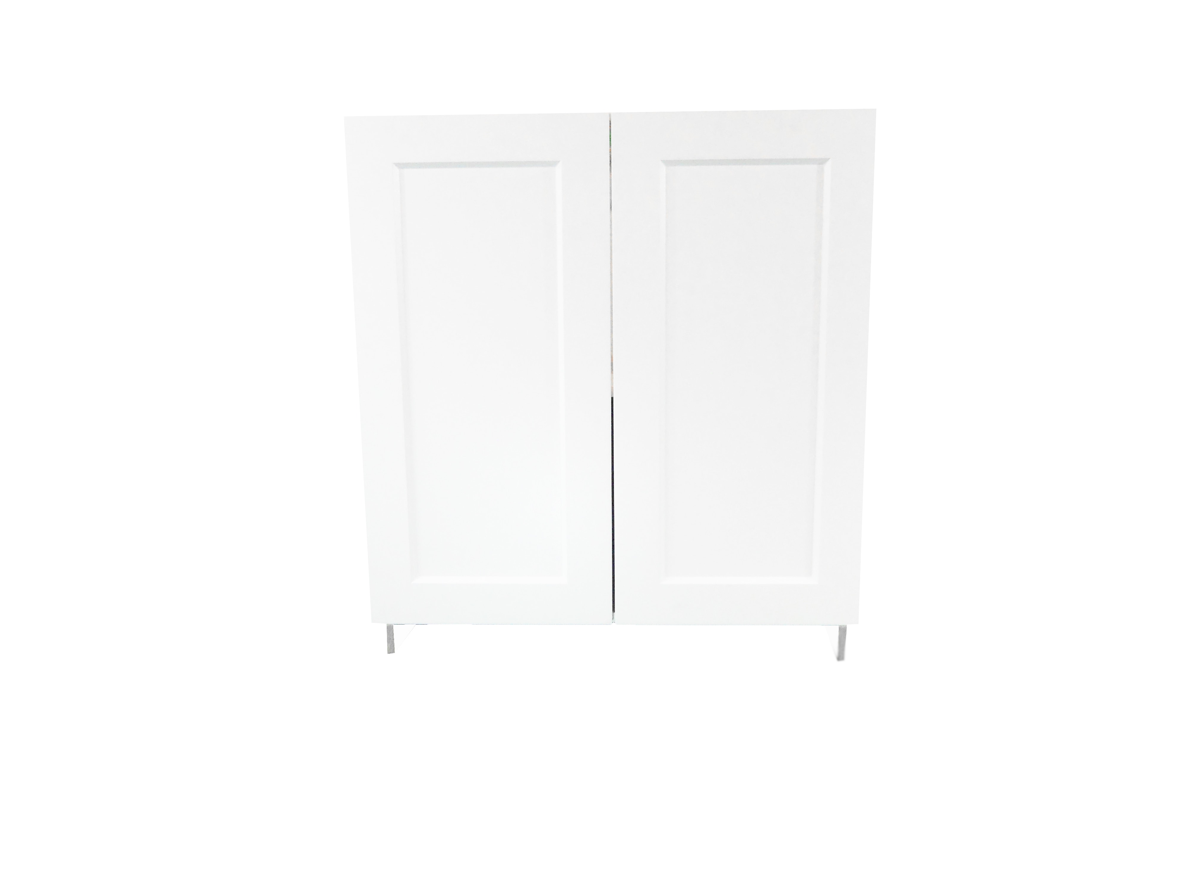 Base Cabinet With 2 Door / Wistler White / Flat Panel White / 30 Whistler White 0