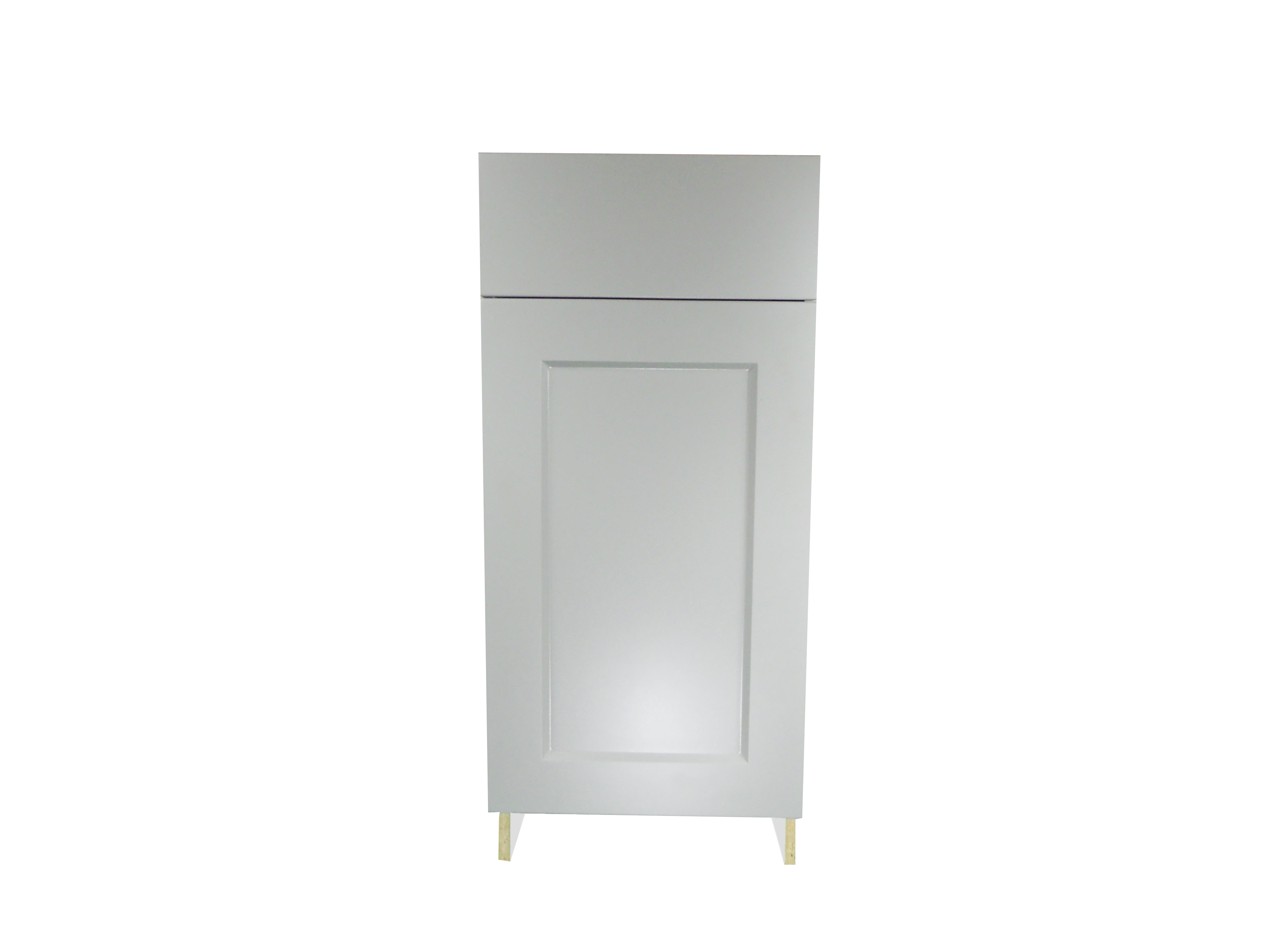 Base Cabinet with Drawer/Door / Whistler Grey / Flat Panel Grey / 15 Whistler Grey 0