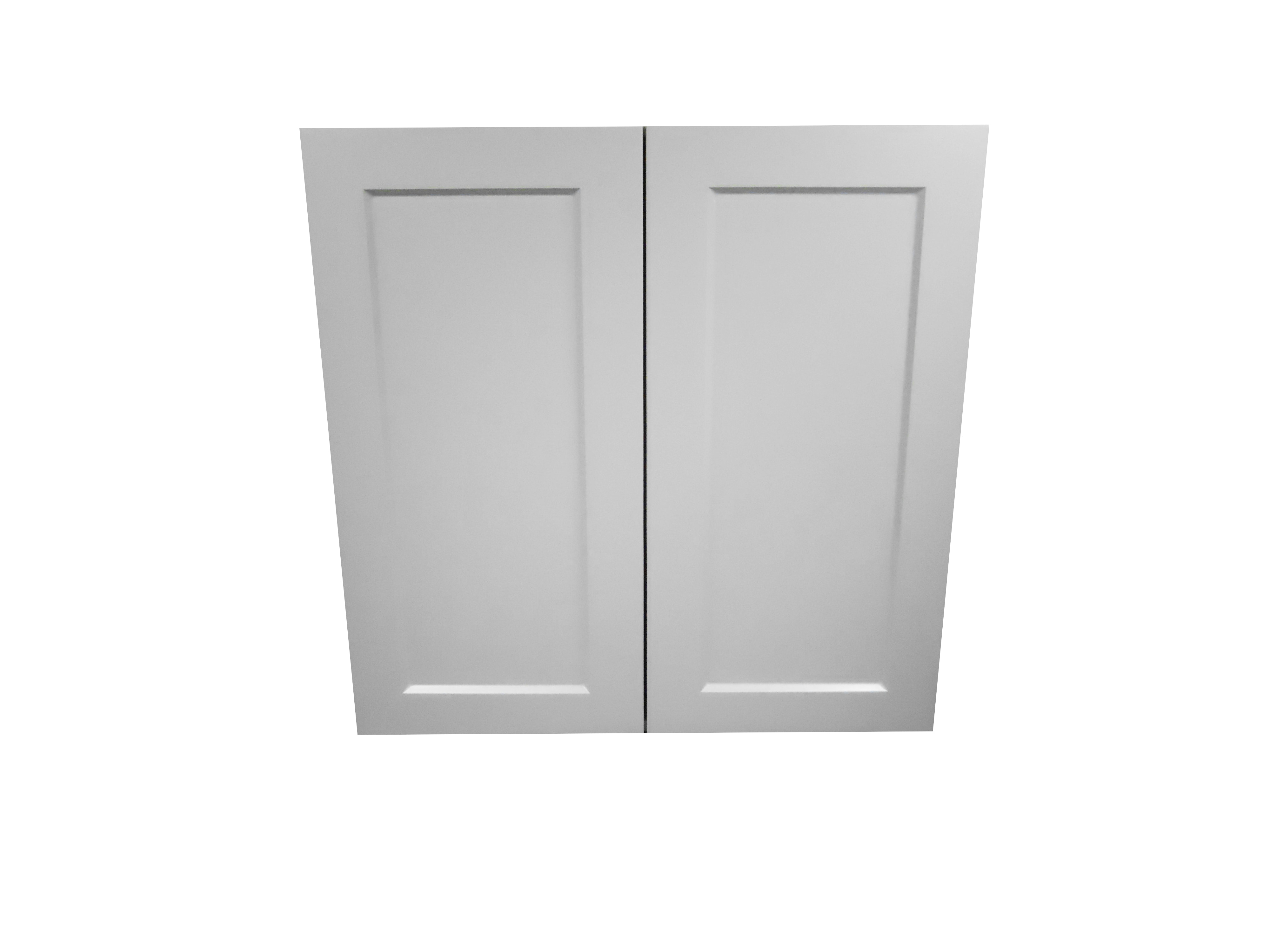 Wall Cabinet with 2 Door / Whistler Grey / Flat Panel Grey / 30x30 Whistler Grey 0