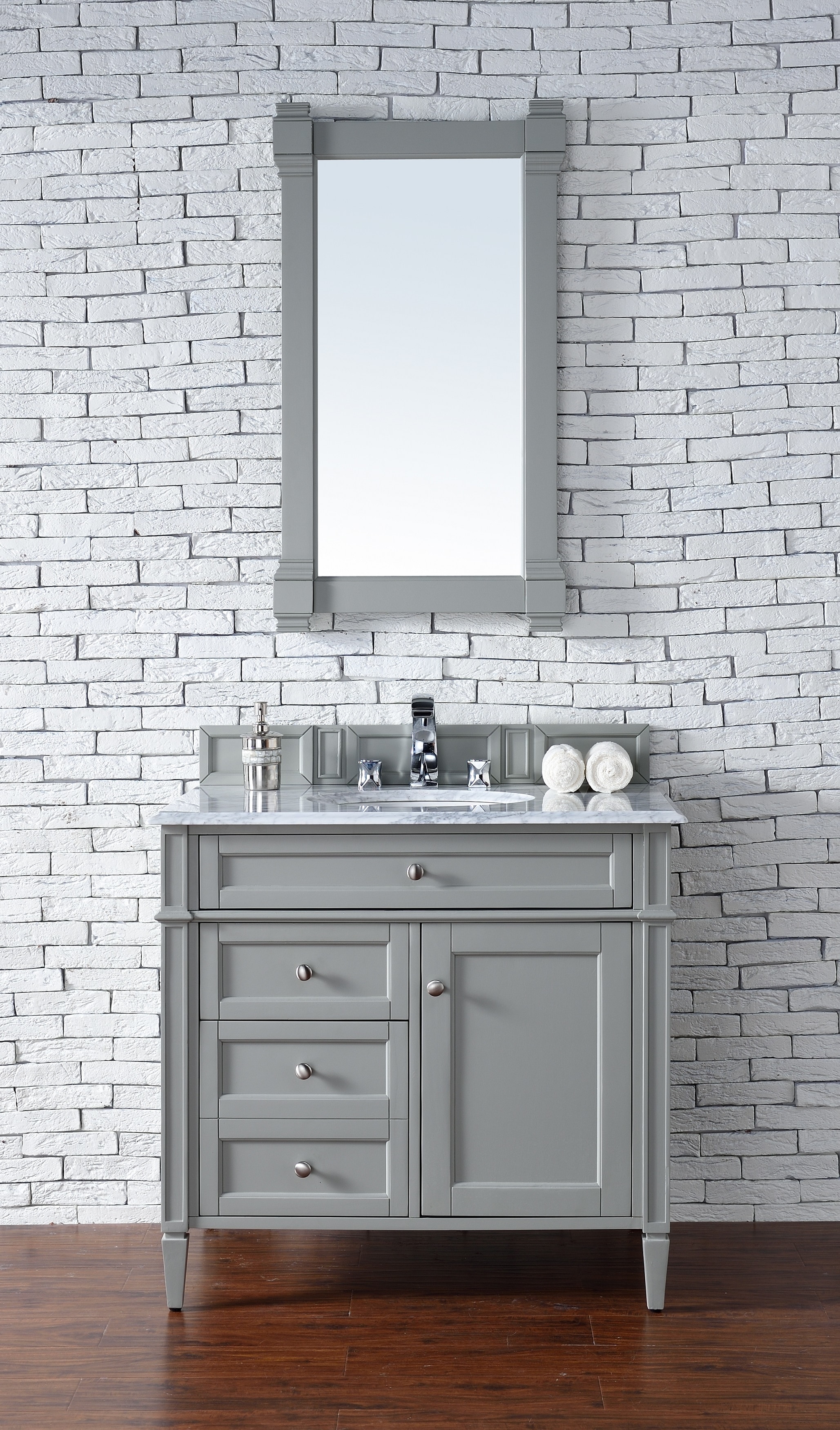 Transitional, Traditional / 36 / Snow White Quartz / Urban Gray Brittany Collection 0