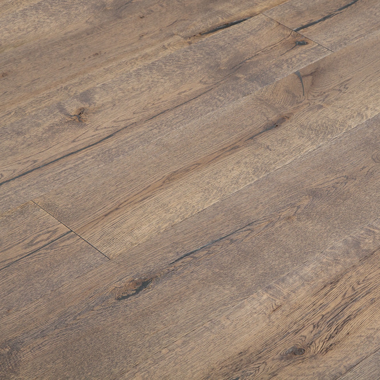 Grey Glazed DSE-14-T5A / White Oak / Rustic / 5/8" x 7 1/2" x 6ft / Prefinished-UV Easoon White Oak Enginereed Collection 0